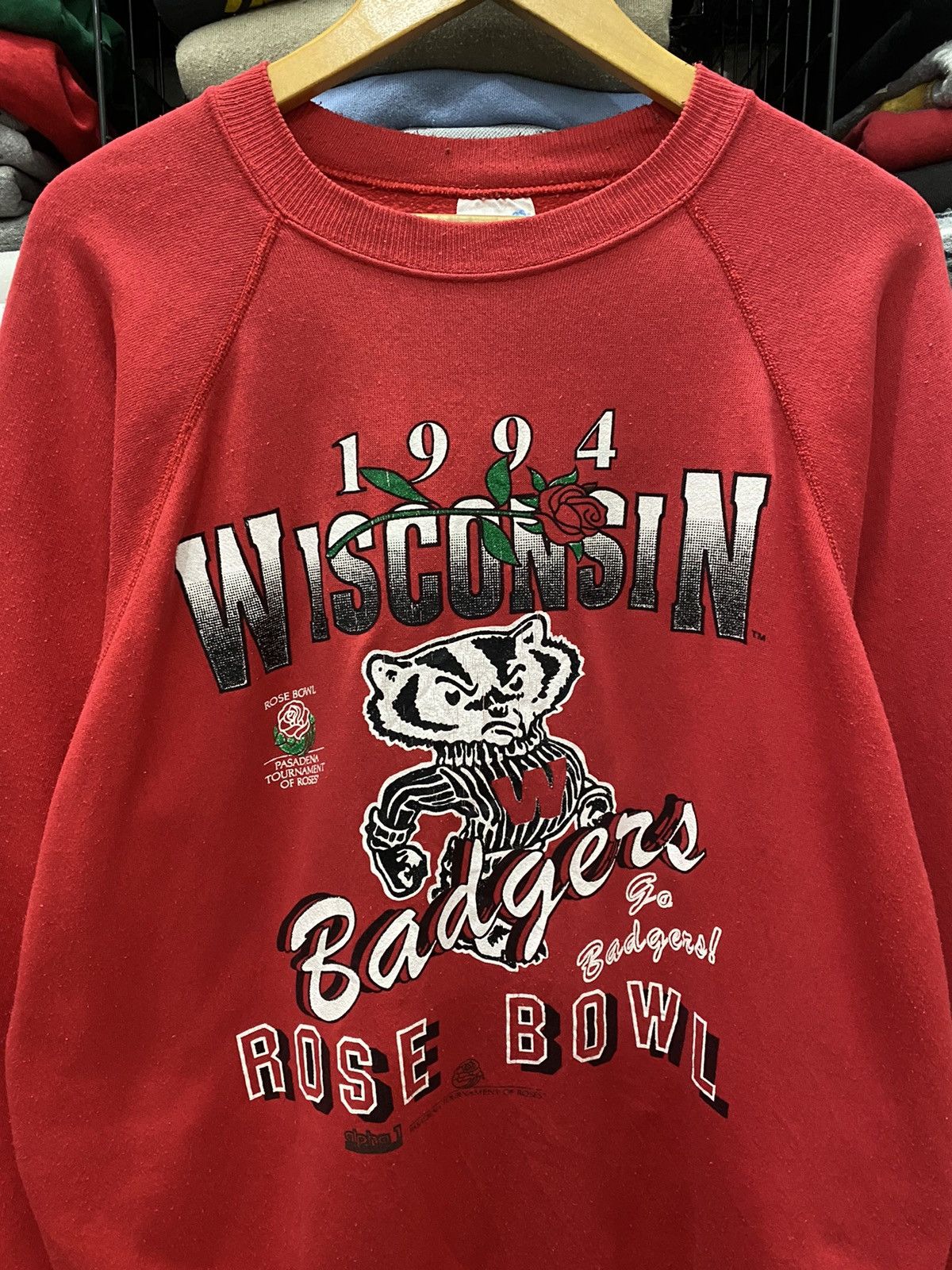 Vintage GK166 VINTAGE 1994 WISCONSIN BADGERS ROSE BOWL Size US XL / EU 56 / 4 - 2 Thumbnail