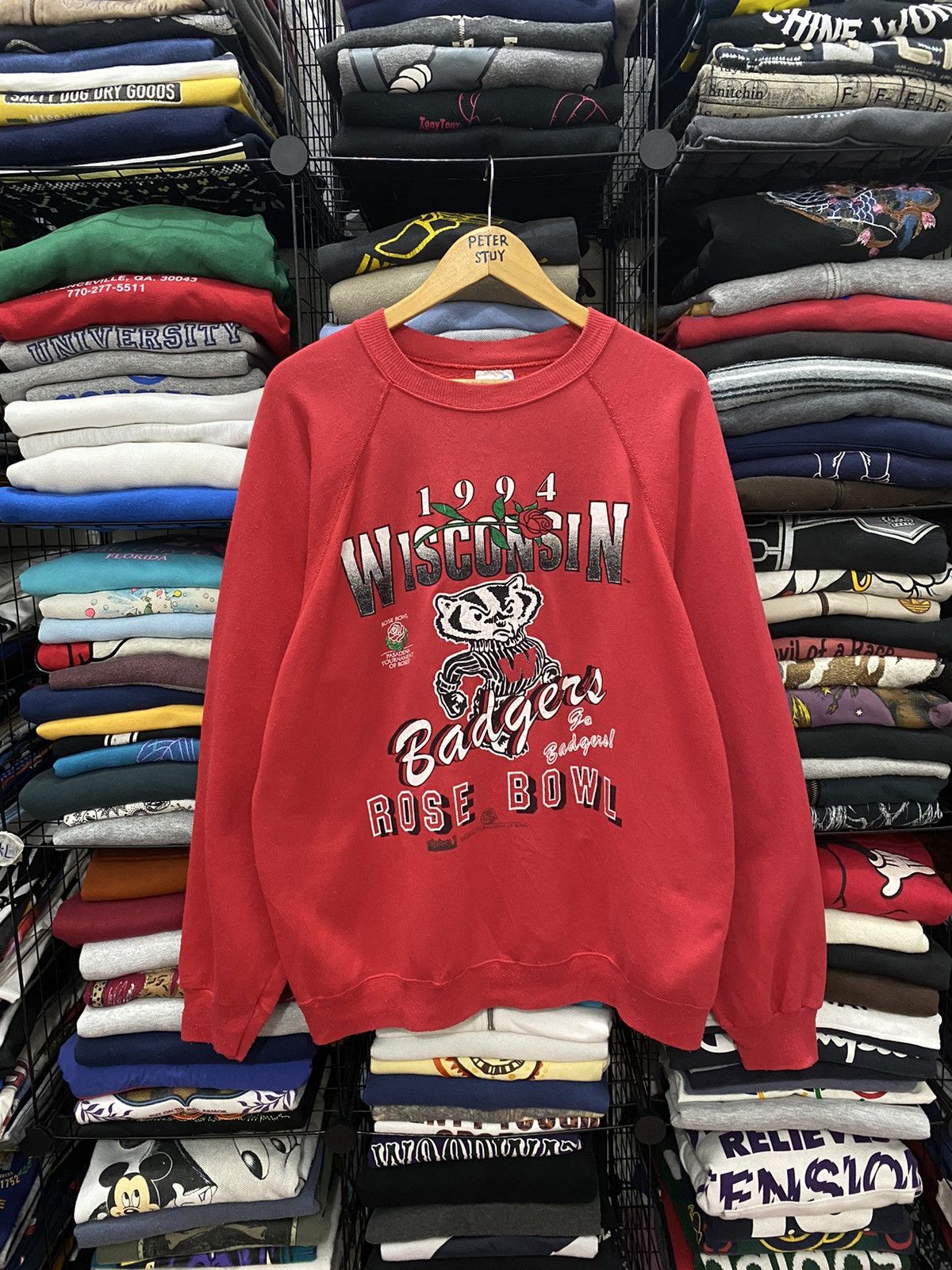 Vintage GK166 VINTAGE 1994 WISCONSIN BADGERS ROSE BOWL Size US XL / EU 56 / 4 - 1 Thumbnail