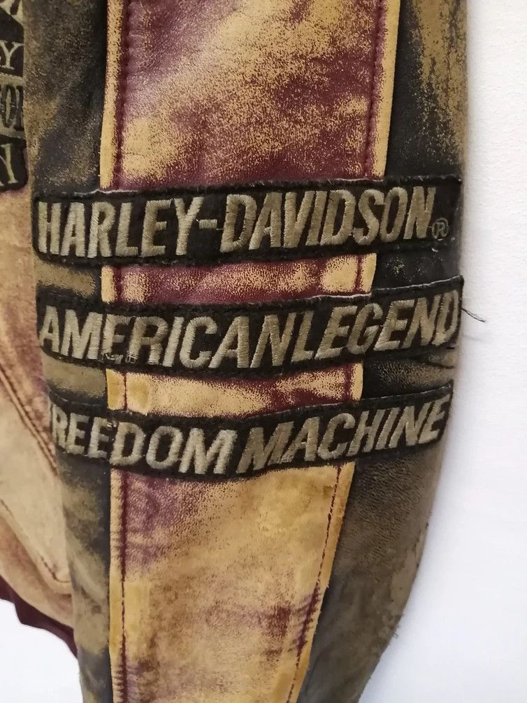 Harley Davidson Vintage HARLEY DAVIDSON Leather Jacket - Size L Size US L / EU 52-54 / 3 - 13 Thumbnail