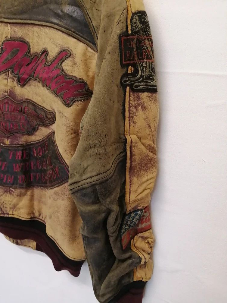 Harley Davidson Vintage HARLEY DAVIDSON Leather Jacket - Size L Size US L / EU 52-54 / 3 - 20 Thumbnail
