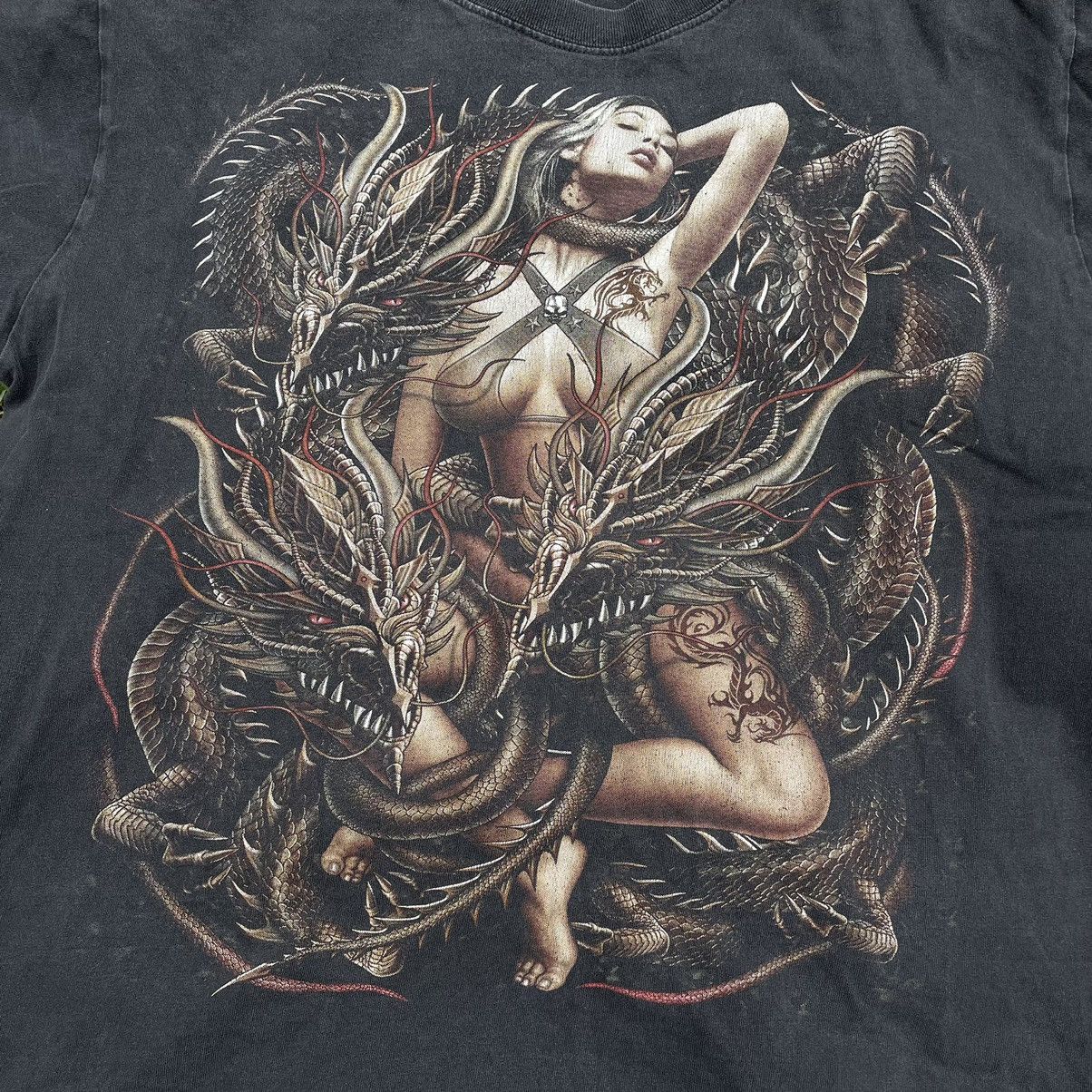 Band Tees Vintage Y2K Sexy Babe Skulls Vamp Devil Dead Horror Tee Size US L / EU 52-54 / 3 - 4 Thumbnail