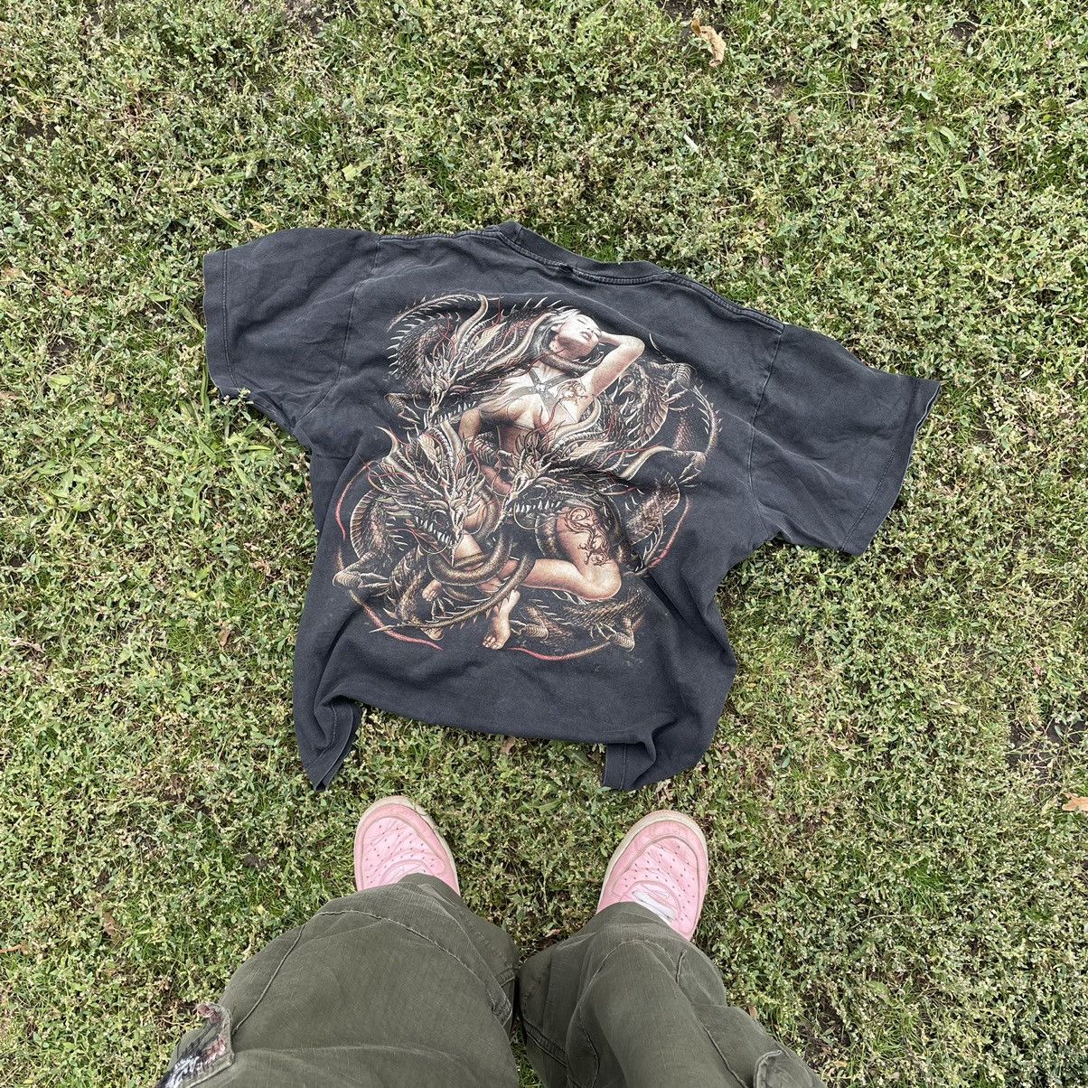 Band Tees Vintage Y2K Sexy Babe Skulls Vamp Devil Dead Horror Tee Size US L / EU 52-54 / 3 - 5 Thumbnail