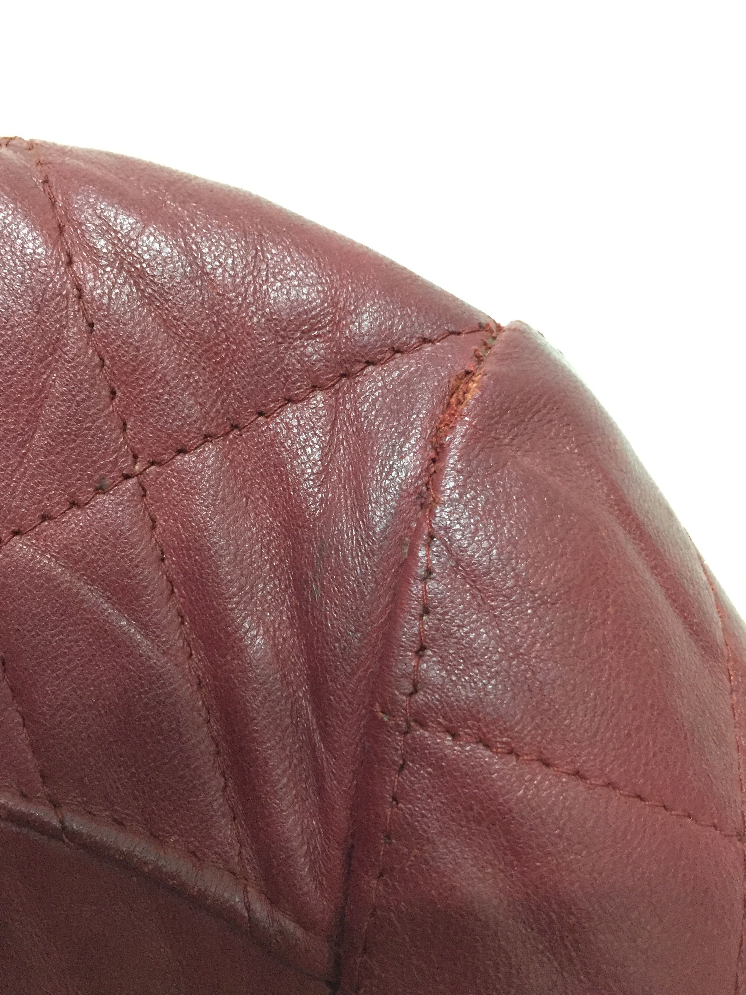 Vintage 1980s Made in England red leather nicely faded jacket Size US XS / EU 42 / 0 - 14 Thumbnail