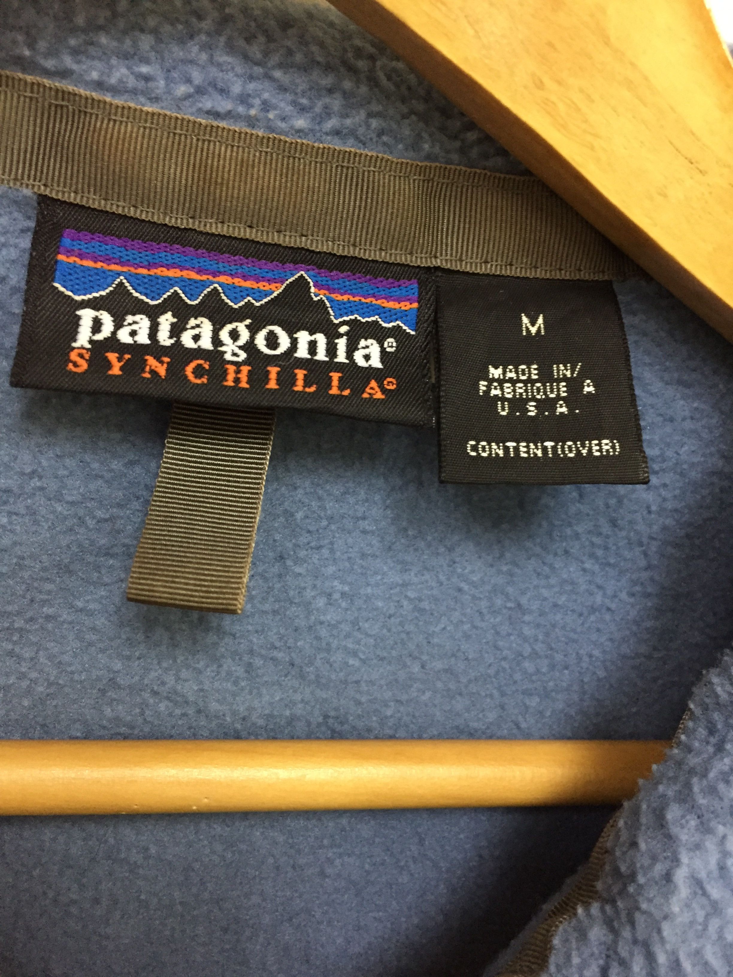 Patagonia Vtg PATAGONIA Synchilla fleece vertical pocket Size US M / EU 48-50 / 2 - 8 Thumbnail