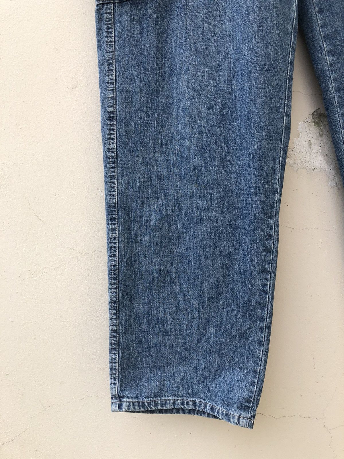 Vintage Vintage Acoustic Japan Faded Blue Denim Cargo Trouser Pant Size US 30 / EU 46 - 9 Thumbnail