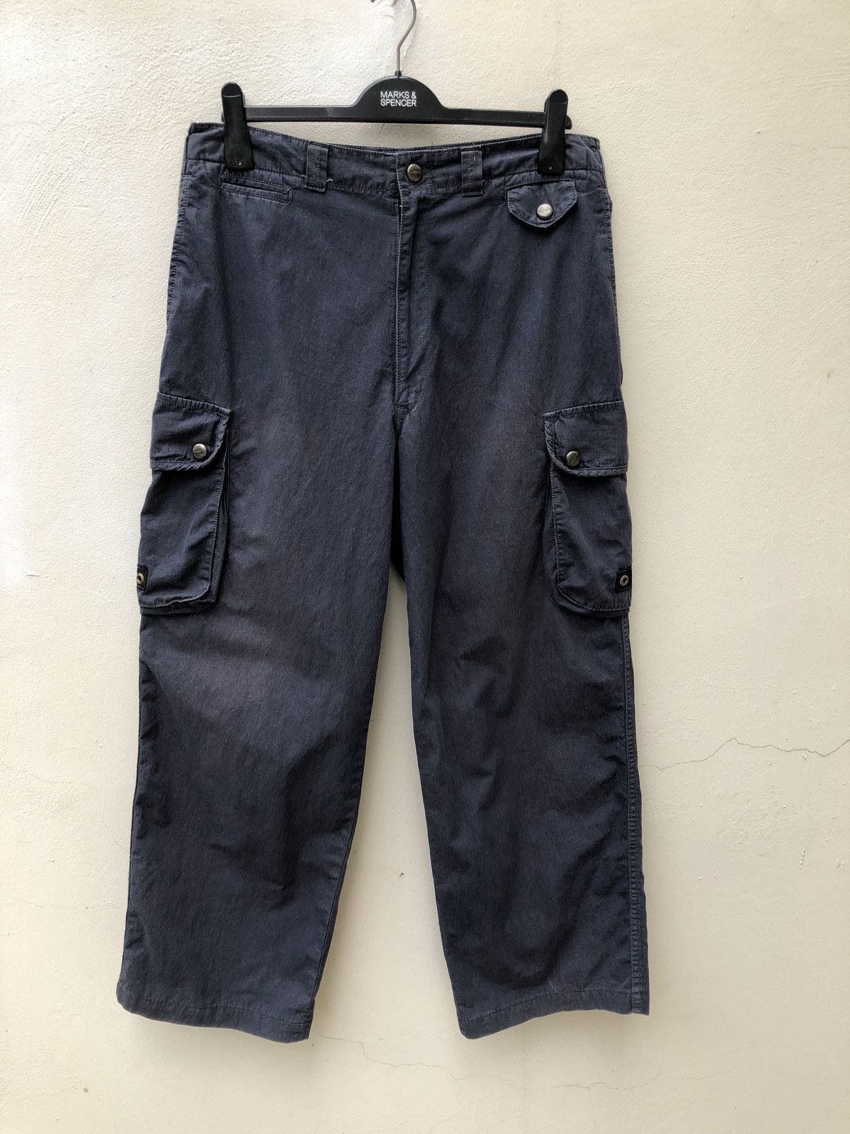 image of Vintage Abitio Japan Monkey Cargo Trouser Pant in Navy Blue, Men's (Size 31)