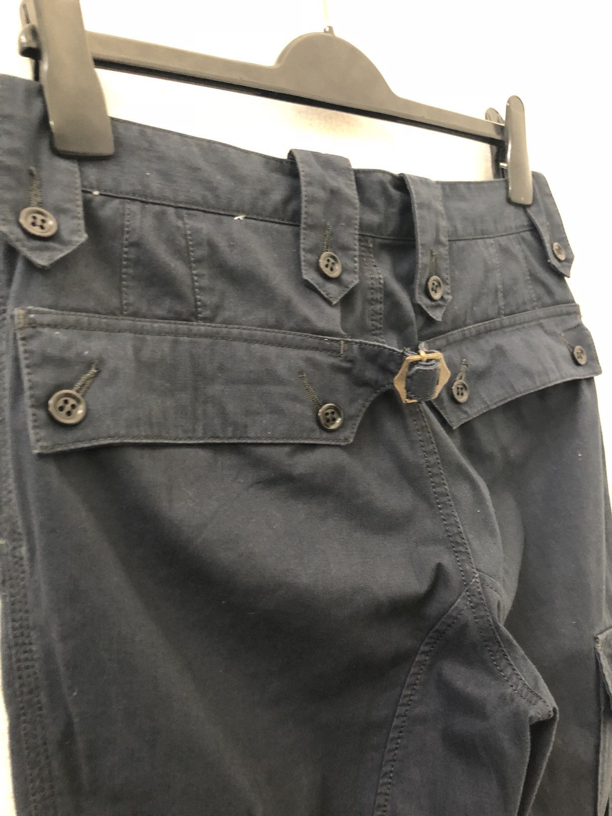 Vintage On Board Japan Multiple Pocket Buckle Back Blue Navy Cargo Size US 32 / EU 48 - 3 Thumbnail