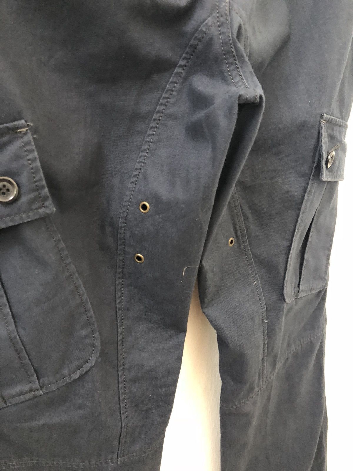 Vintage On Board Japan Multiple Pocket Buckle Back Blue Navy Cargo Size US 32 / EU 48 - 4 Thumbnail