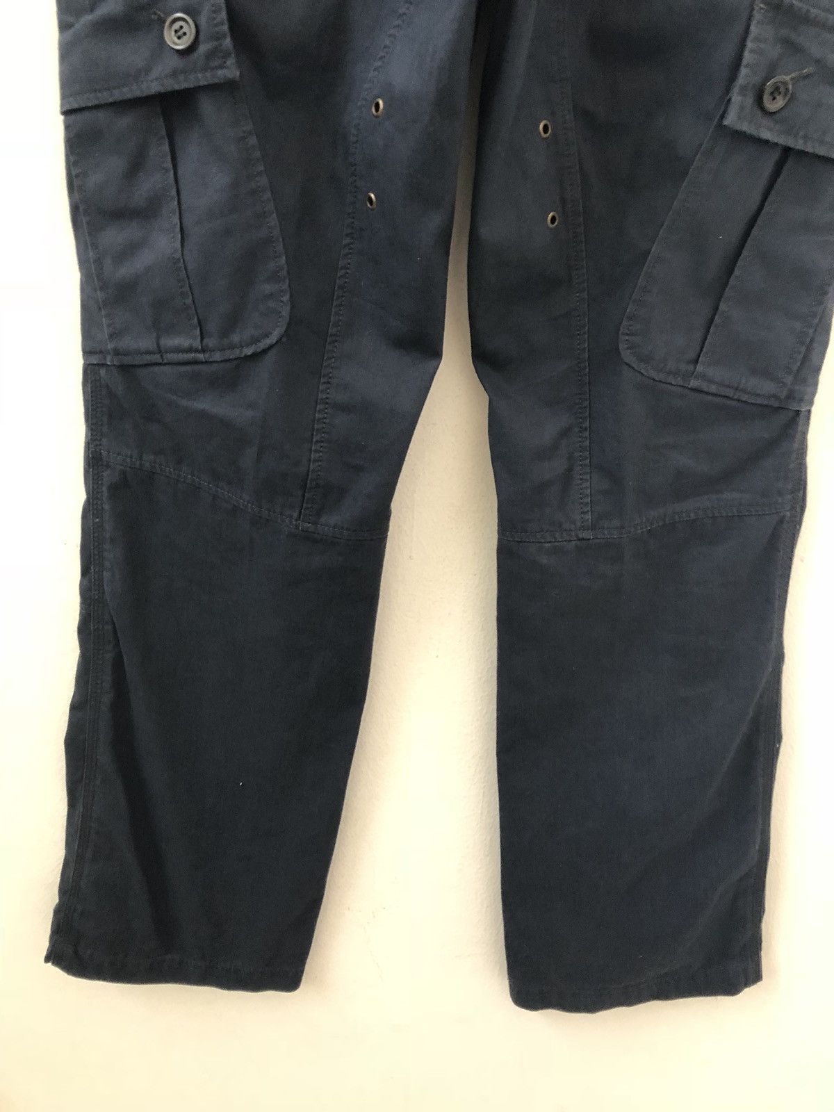 Vintage On Board Japan Multiple Pocket Buckle Back Blue Navy Cargo Size US 32 / EU 48 - 6 Thumbnail