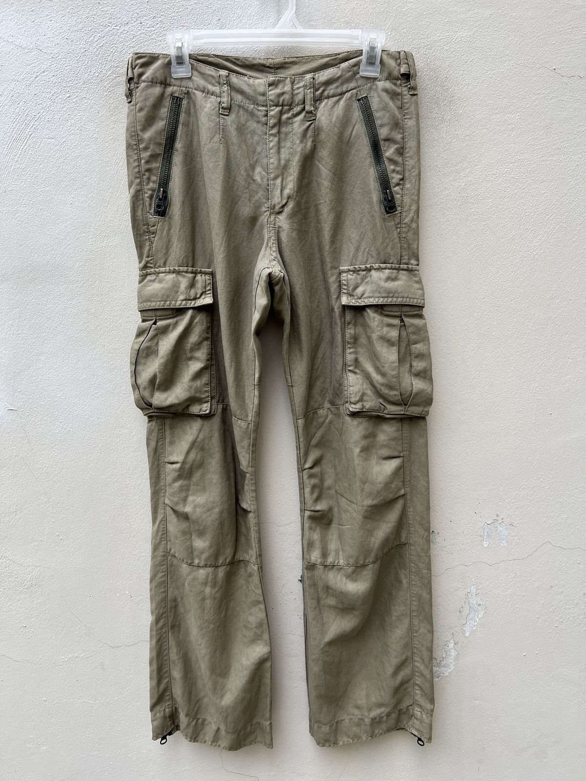 United Arrows Blue Label Multi Zipper Linen Blend Cargo Trouser Pant Size US 30 / EU 46 - 6 Thumbnail