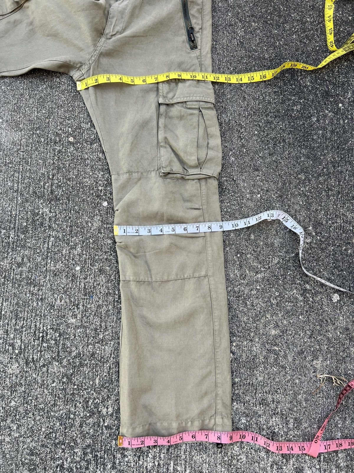 United Arrows Blue Label Multi Zipper Linen Blend Cargo Trouser Pant Size US 30 / EU 46 - 3 Thumbnail