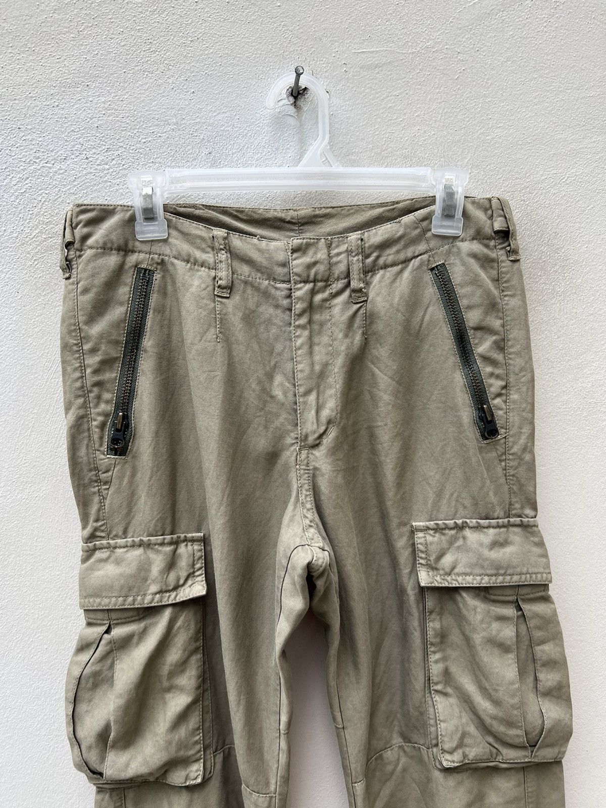 United Arrows Blue Label Multi Zipper Linen Blend Cargo Trouser Pant Size US 30 / EU 46 - 7 Thumbnail