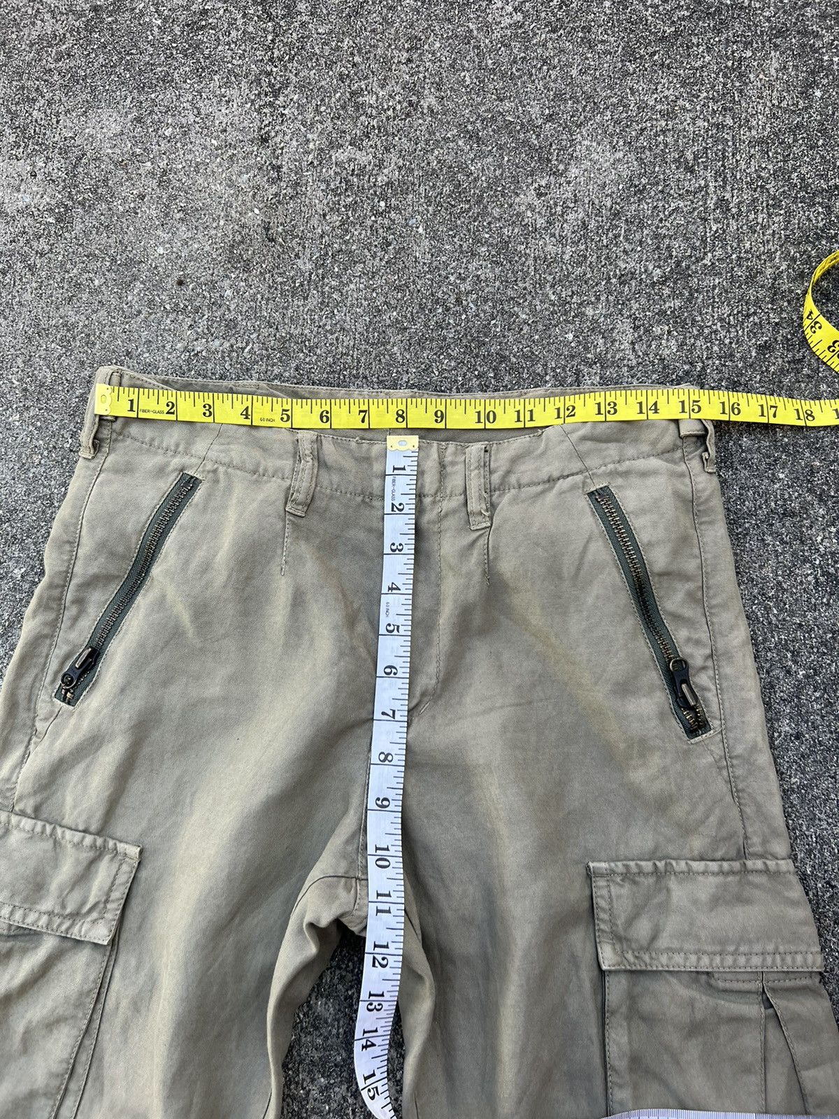 United Arrows Blue Label Multi Zipper Linen Blend Cargo Trouser Pant Size US 30 / EU 46 - 2 Thumbnail