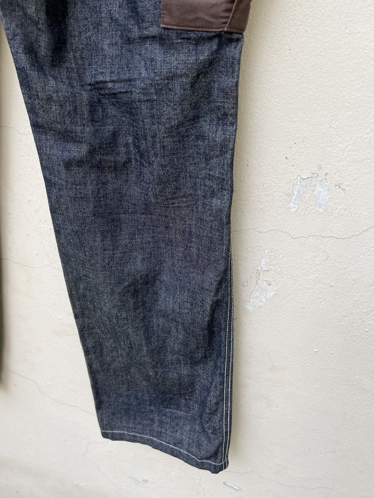 Vintage Vintage Perfect World Japan Baggy Hybrid Denim Cargo Trouser Size US 30 / EU 46 - 11 Thumbnail