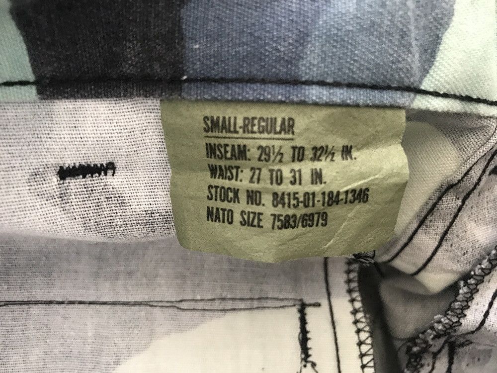Rothco Blue Camouflage Combat Cargo Trouser Pant Made in Usa Size US 31 - 15 Thumbnail