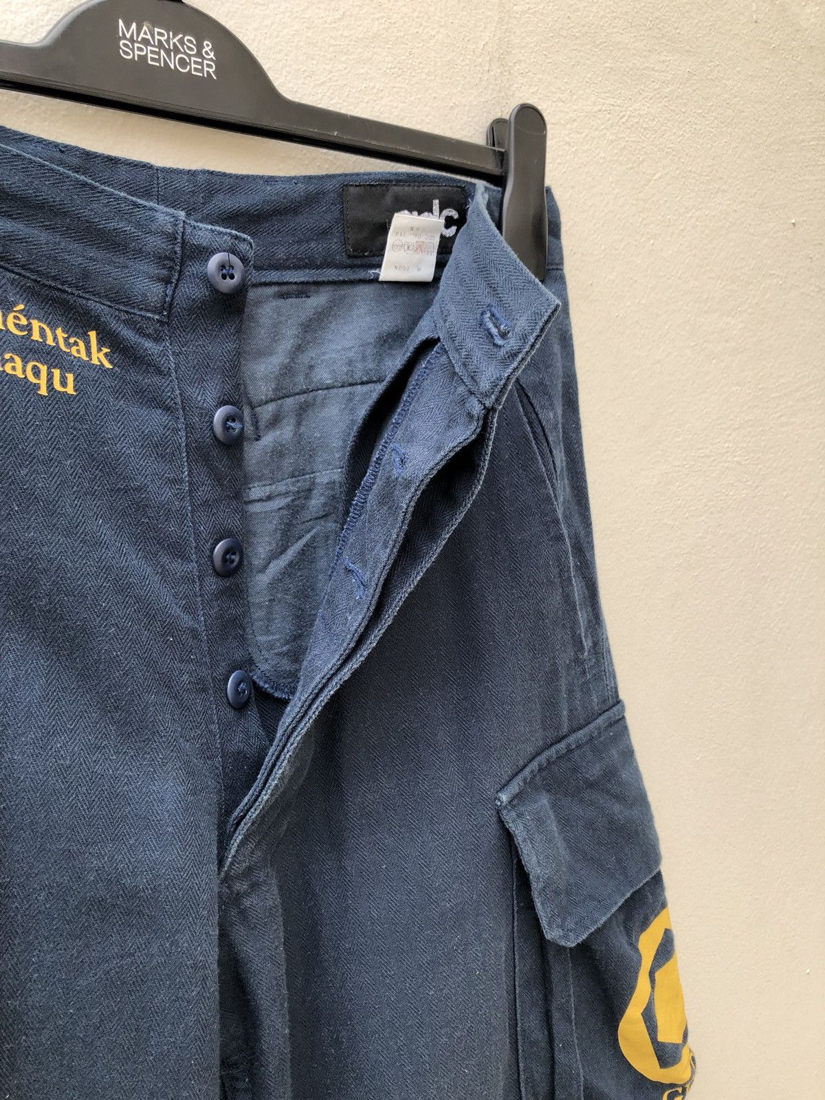 Narcotic GDC Japan GDC Modern Force Navy Blue Cargo Trouser Pant Size US 29 - 3 Thumbnail