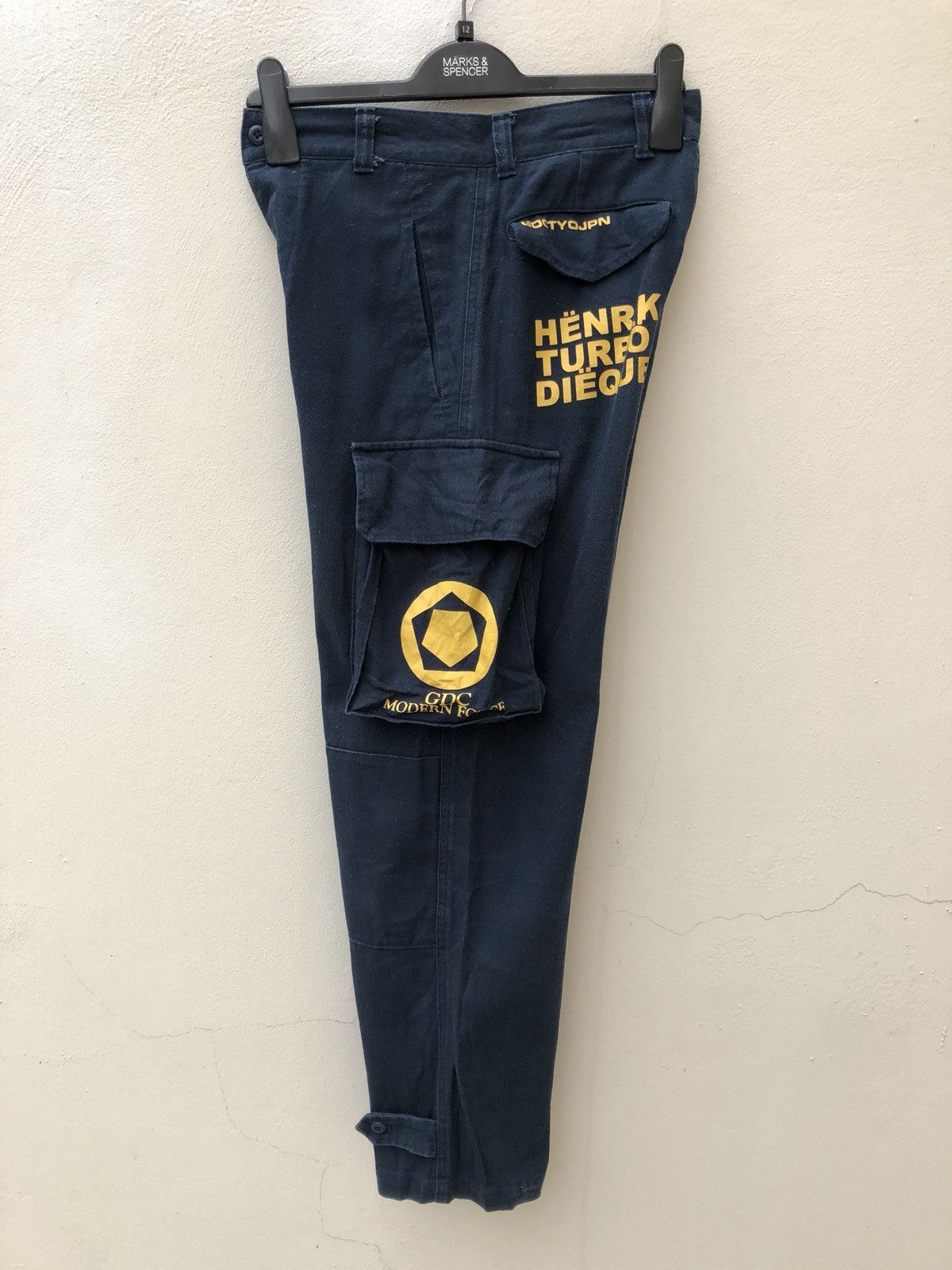 Narcotic GDC Japan GDC Modern Force Navy Blue Cargo Trouser Pant Size US 29 - 9 Thumbnail