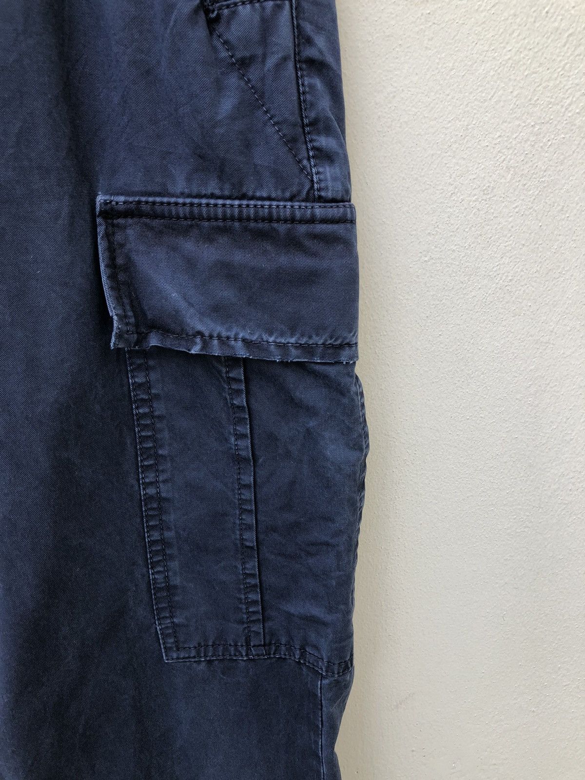 Woolrich Woolen Mills Woolrich John Rich & Bros Distressed Navy Blue Cargo Size US 33 - 7 Thumbnail