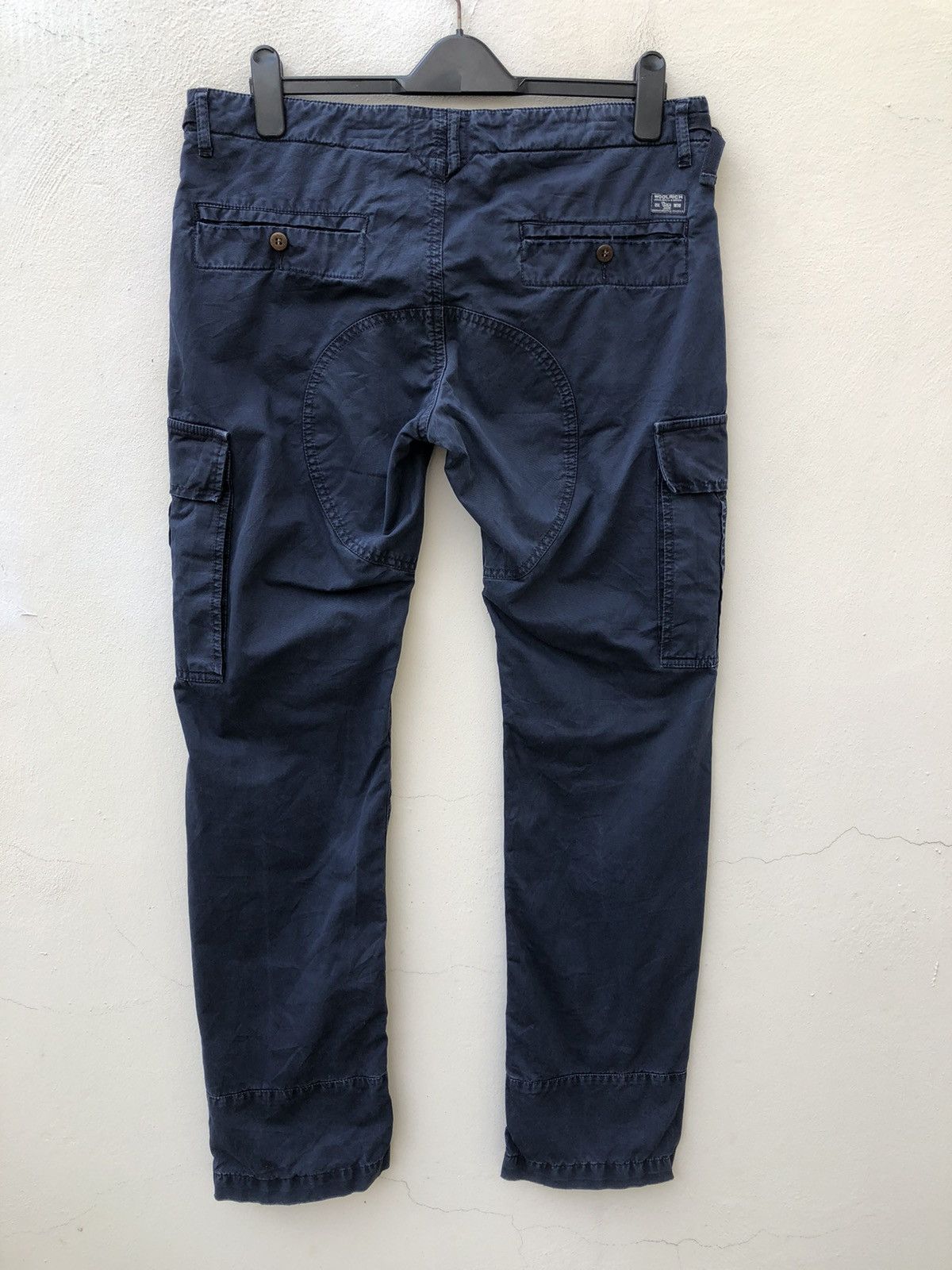 Woolrich Woolen Mills Woolrich John Rich & Bros Distressed Navy Blue Cargo Size US 33 - 9 Thumbnail