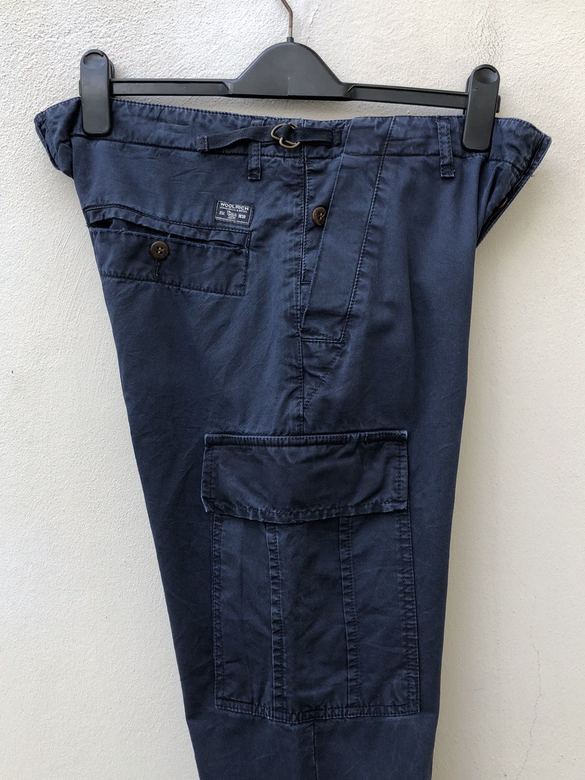 Woolrich Woolen Mills Woolrich John Rich & Bros Distressed Navy Blue Cargo Size US 33 - 17 Thumbnail