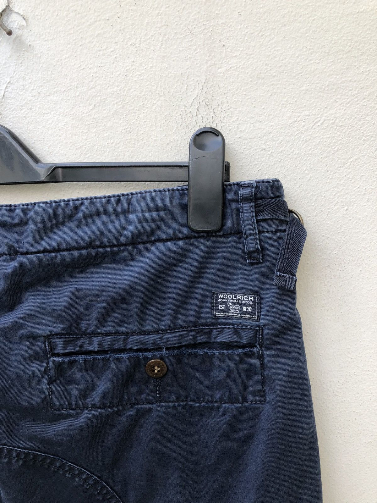 Woolrich Woolen Mills Woolrich John Rich & Bros Distressed Navy Blue Cargo Size US 33 - 11 Thumbnail