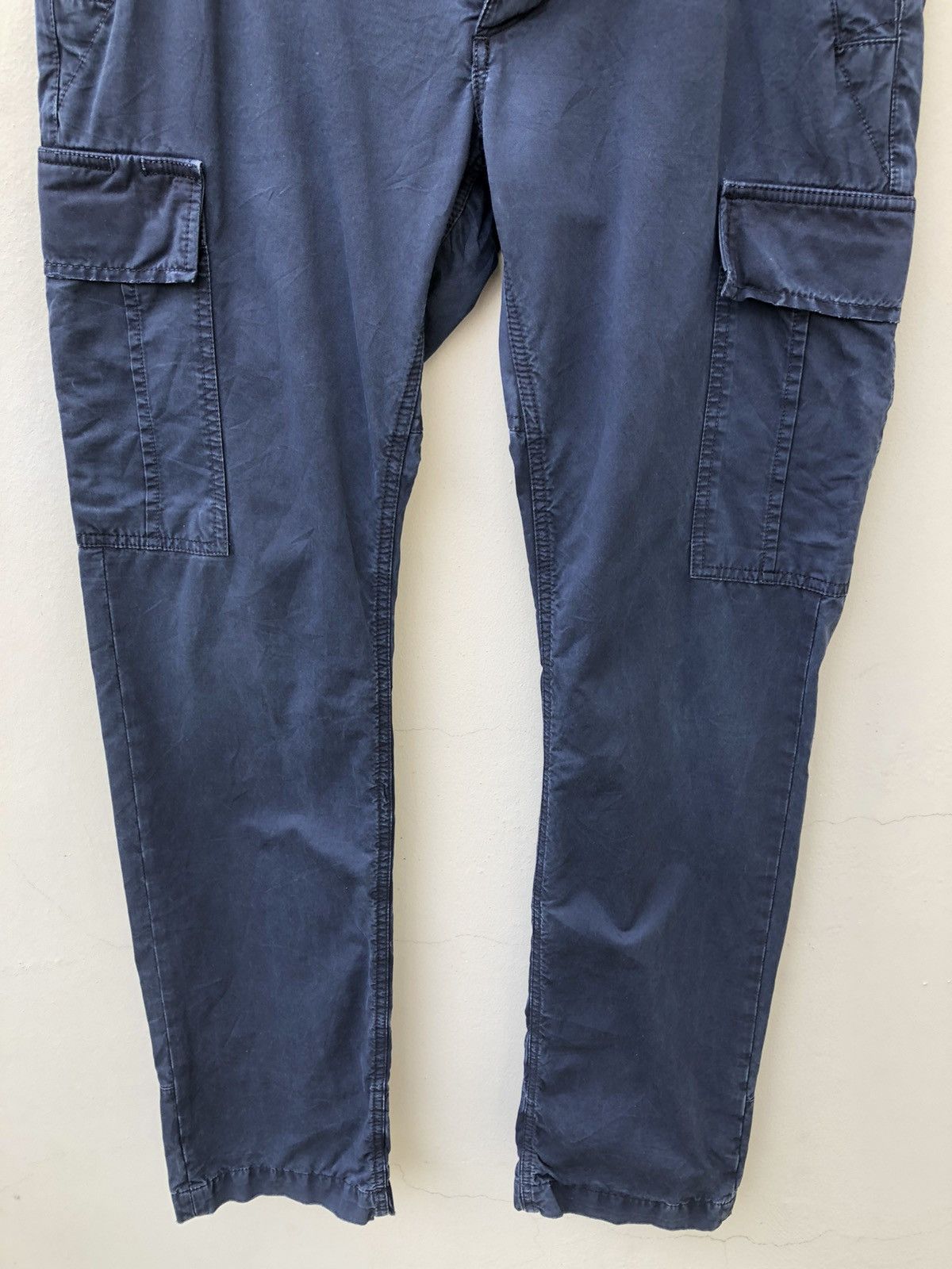 Woolrich Woolen Mills Woolrich John Rich & Bros Distressed Navy Blue Cargo Size US 33 - 5 Thumbnail