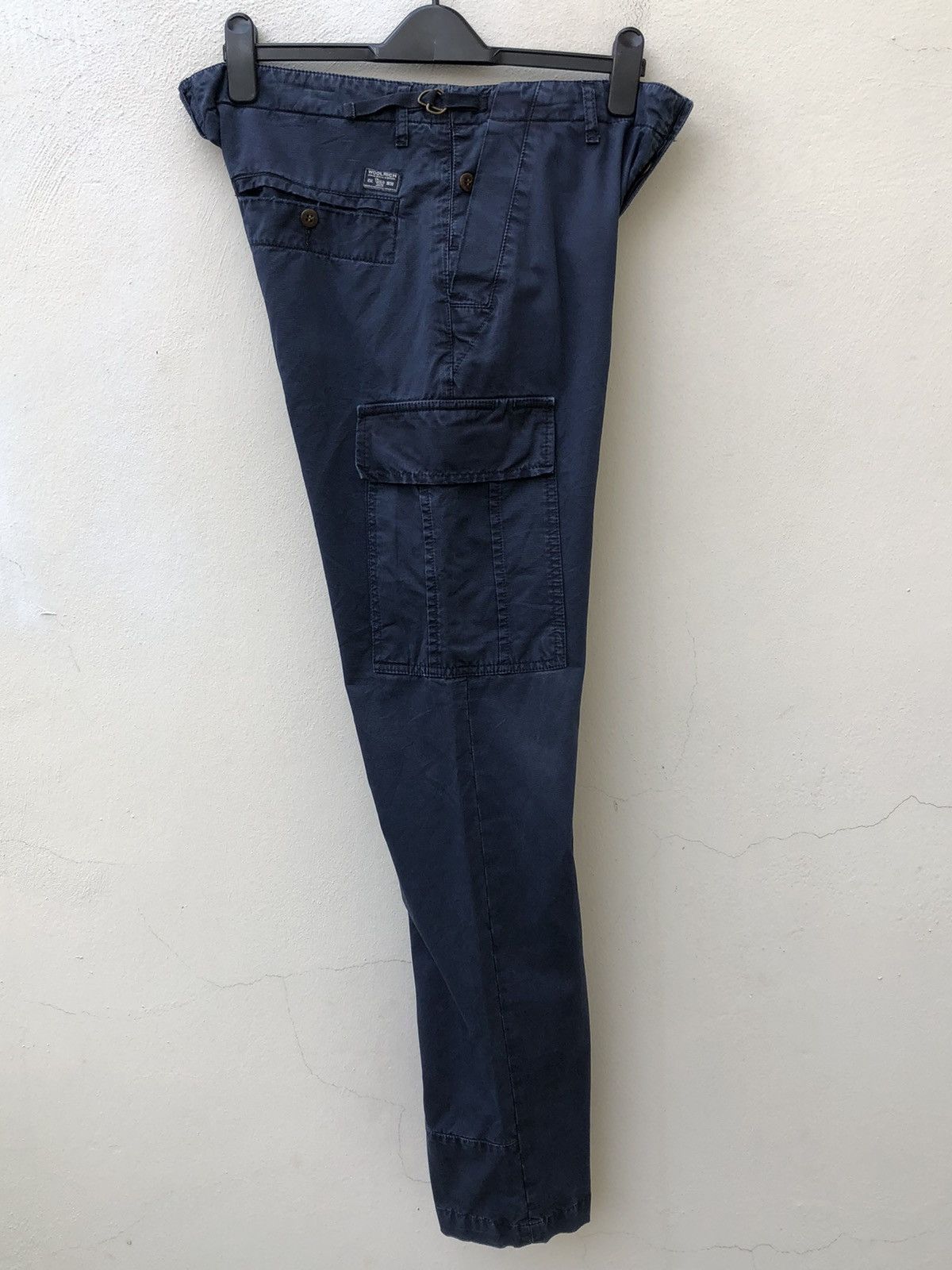 Woolrich Woolen Mills Woolrich John Rich & Bros Distressed Navy Blue Cargo Size US 33 - 16 Thumbnail