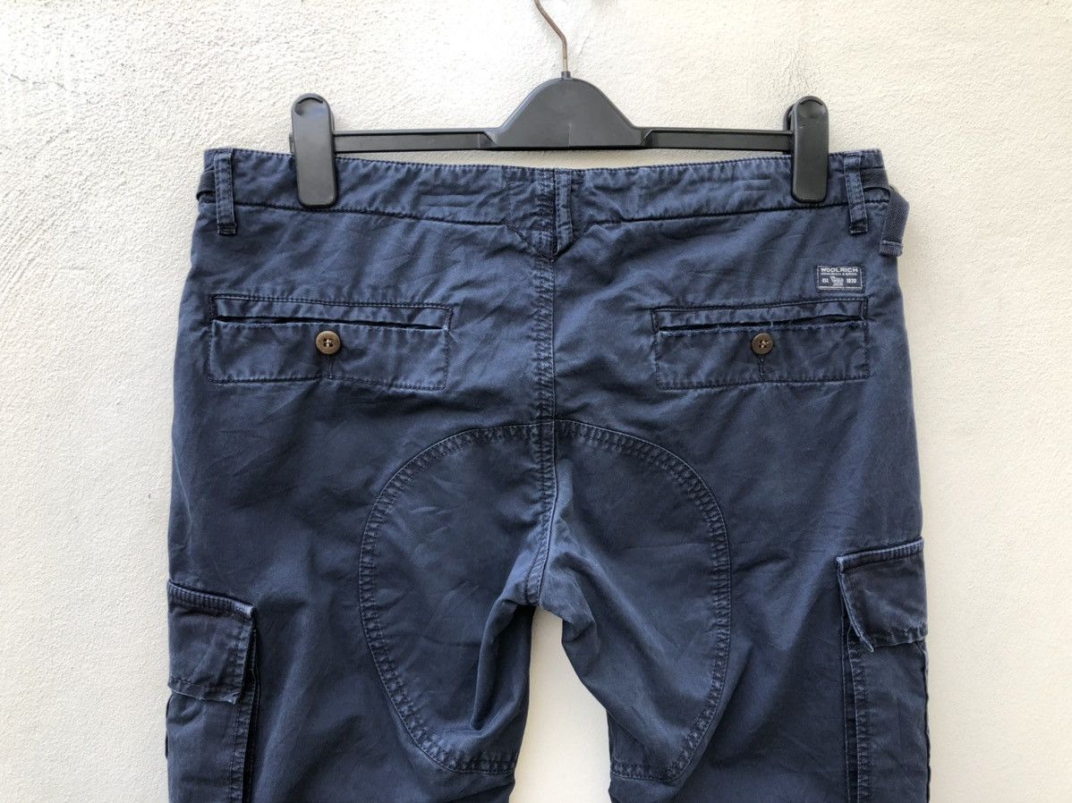Woolrich Woolen Mills Woolrich John Rich & Bros Distressed Navy Blue Cargo Size US 33 - 10 Thumbnail