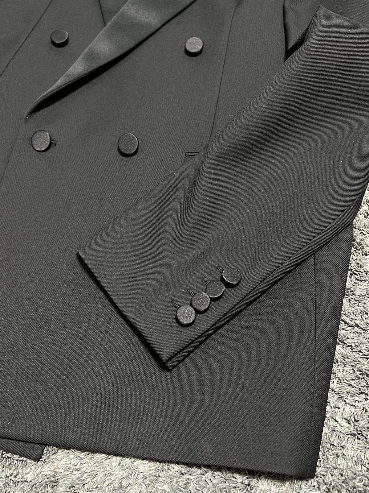 Saint Laurent Paris FW20 Double Breasted Tuxedo Long Jacket sz52 Size 50S - 5 Thumbnail