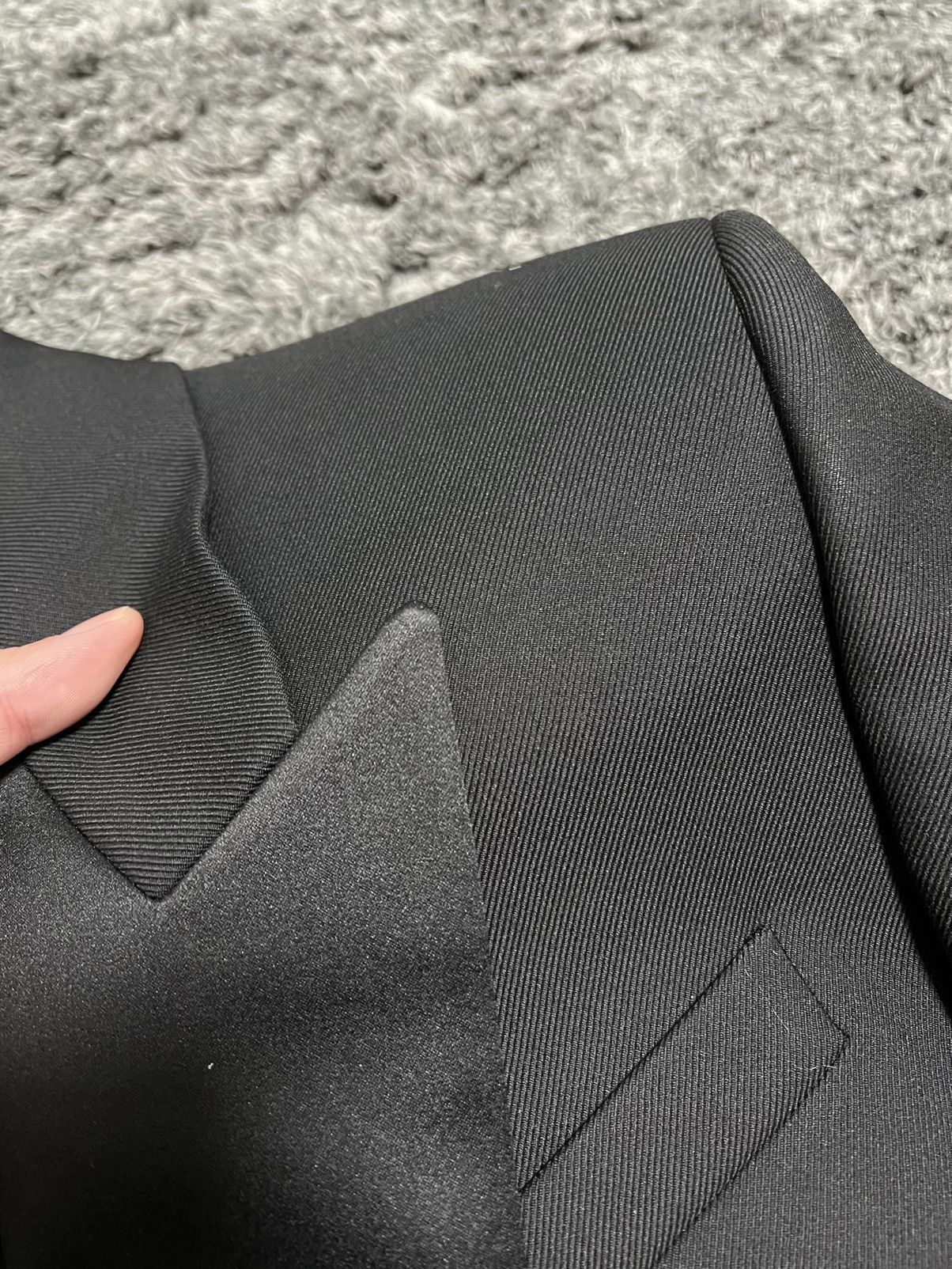 Saint Laurent Paris FW20 Double Breasted Tuxedo Long Jacket sz52 Size 50S - 4 Thumbnail