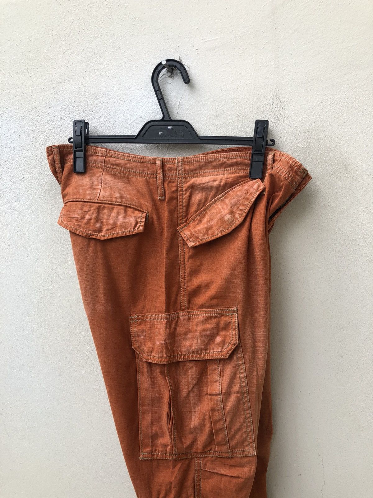 Vintage Vintage Surplus X Blue Way Japan Fade Orange Cargo Trouser Size US 32 / EU 48 - 21 Thumbnail
