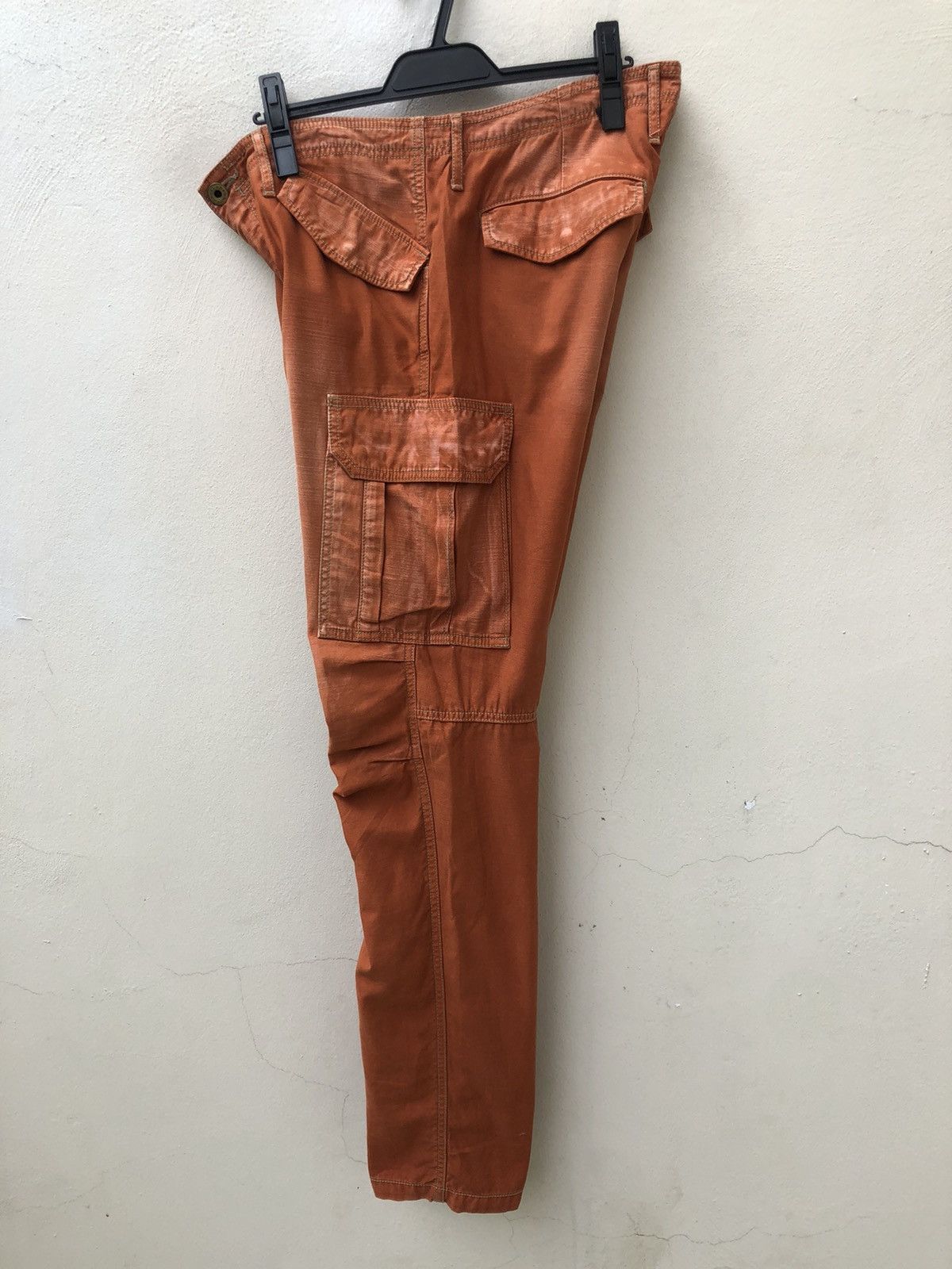 Vintage Vintage Surplus X Blue Way Japan Fade Orange Cargo Trouser Size US 32 / EU 48 - 18 Thumbnail