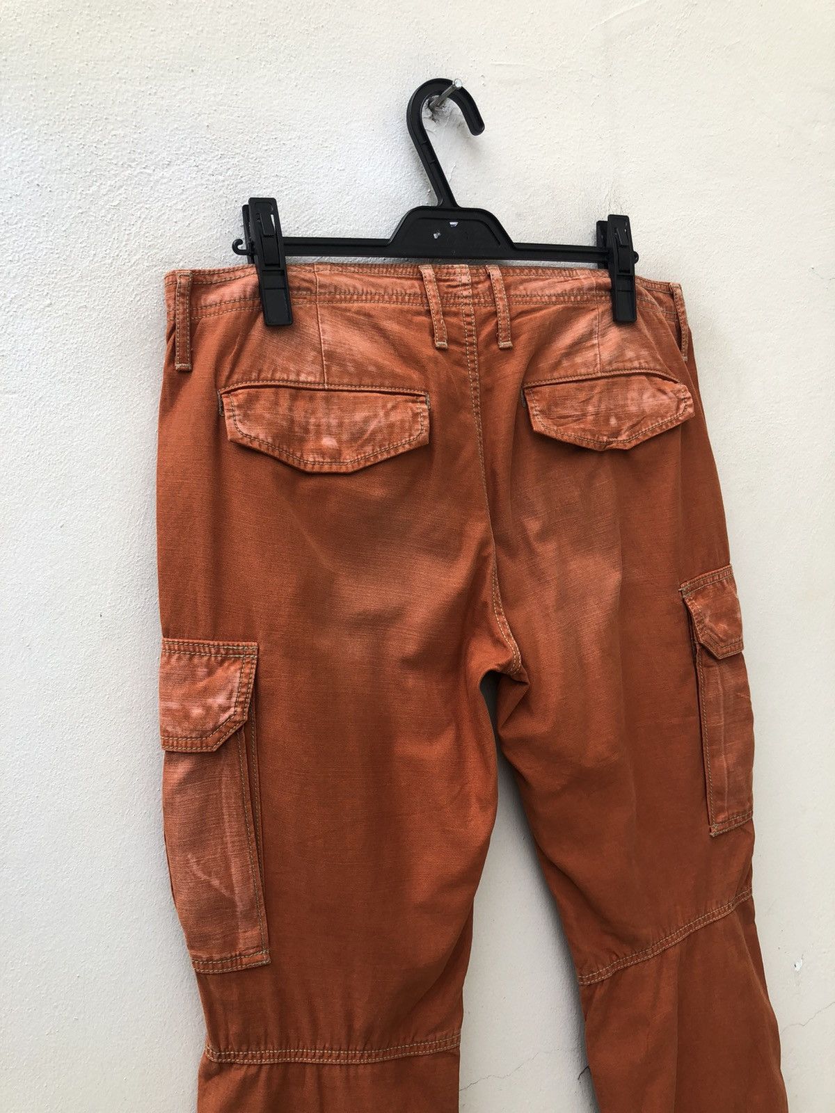 Vintage Vintage Surplus X Blue Way Japan Fade Orange Cargo Trouser Size US 32 / EU 48 - 16 Thumbnail