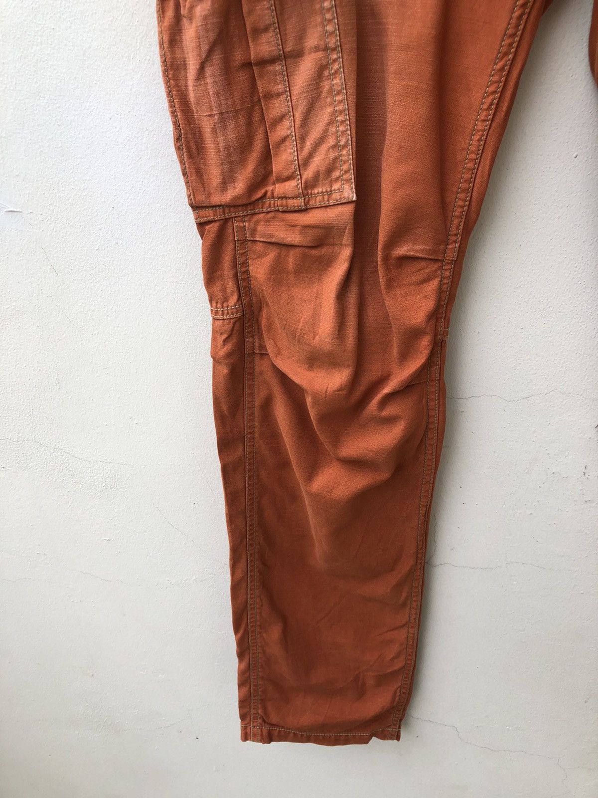 Vintage Vintage Surplus X Blue Way Japan Fade Orange Cargo Trouser Size US 32 / EU 48 - 11 Thumbnail
