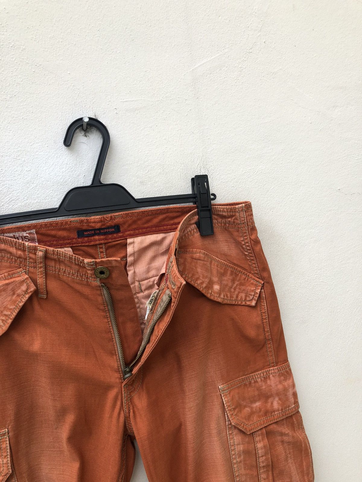 Vintage Vintage Surplus X Blue Way Japan Fade Orange Cargo Trouser Size US 32 / EU 48 - 8 Thumbnail
