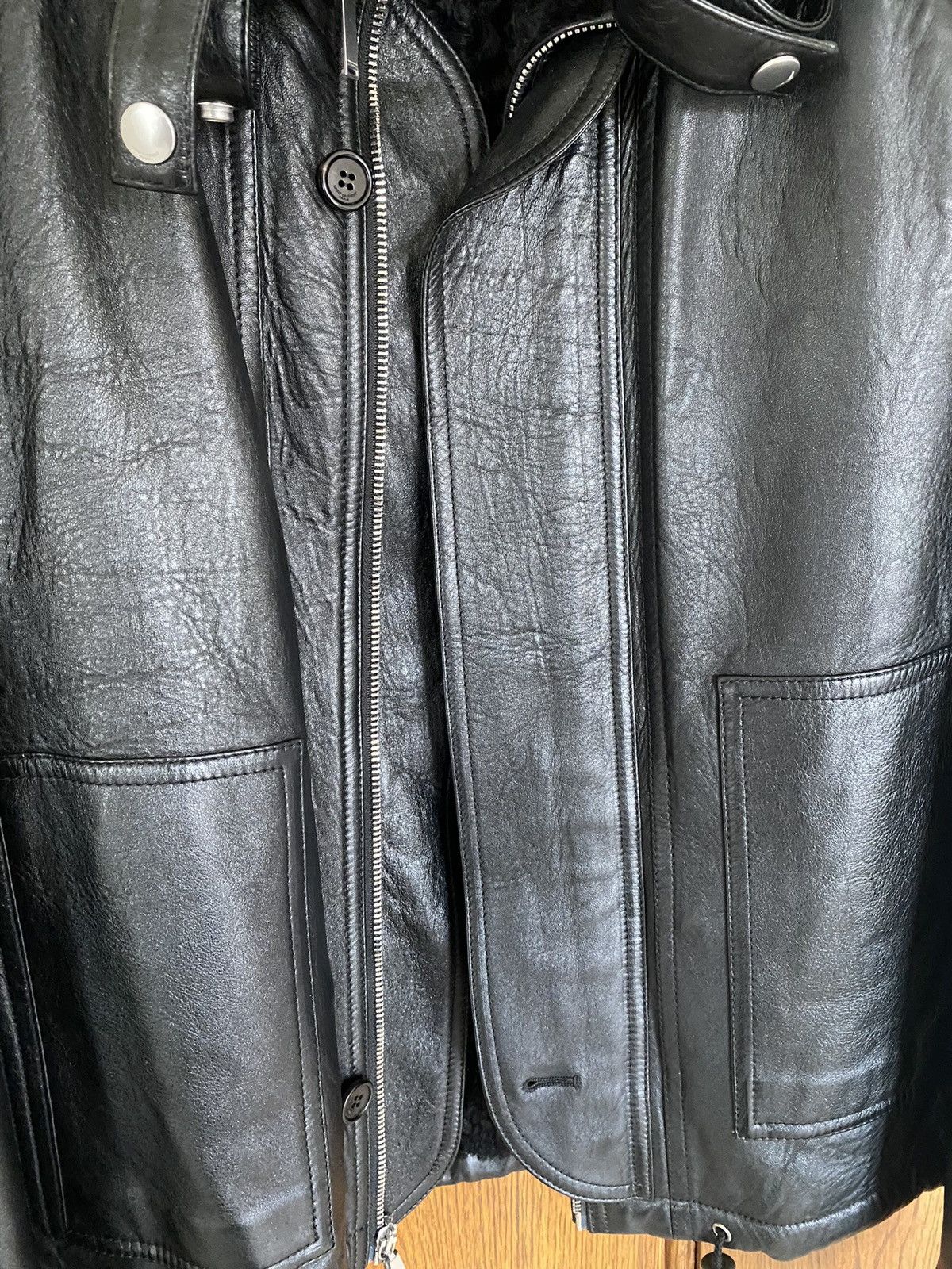 Saint Laurent Paris $6795 Leather shearling aviator jacket Saint Laurent Size US S / EU 44-46 / 1 - 14 Thumbnail