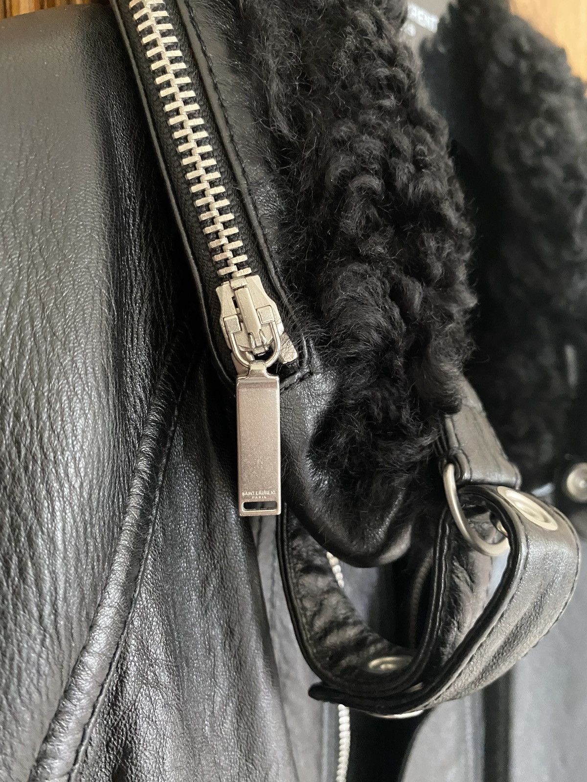 Saint Laurent Paris $6795 Leather shearling aviator jacket Saint Laurent Size US S / EU 44-46 / 1 - 21 Thumbnail