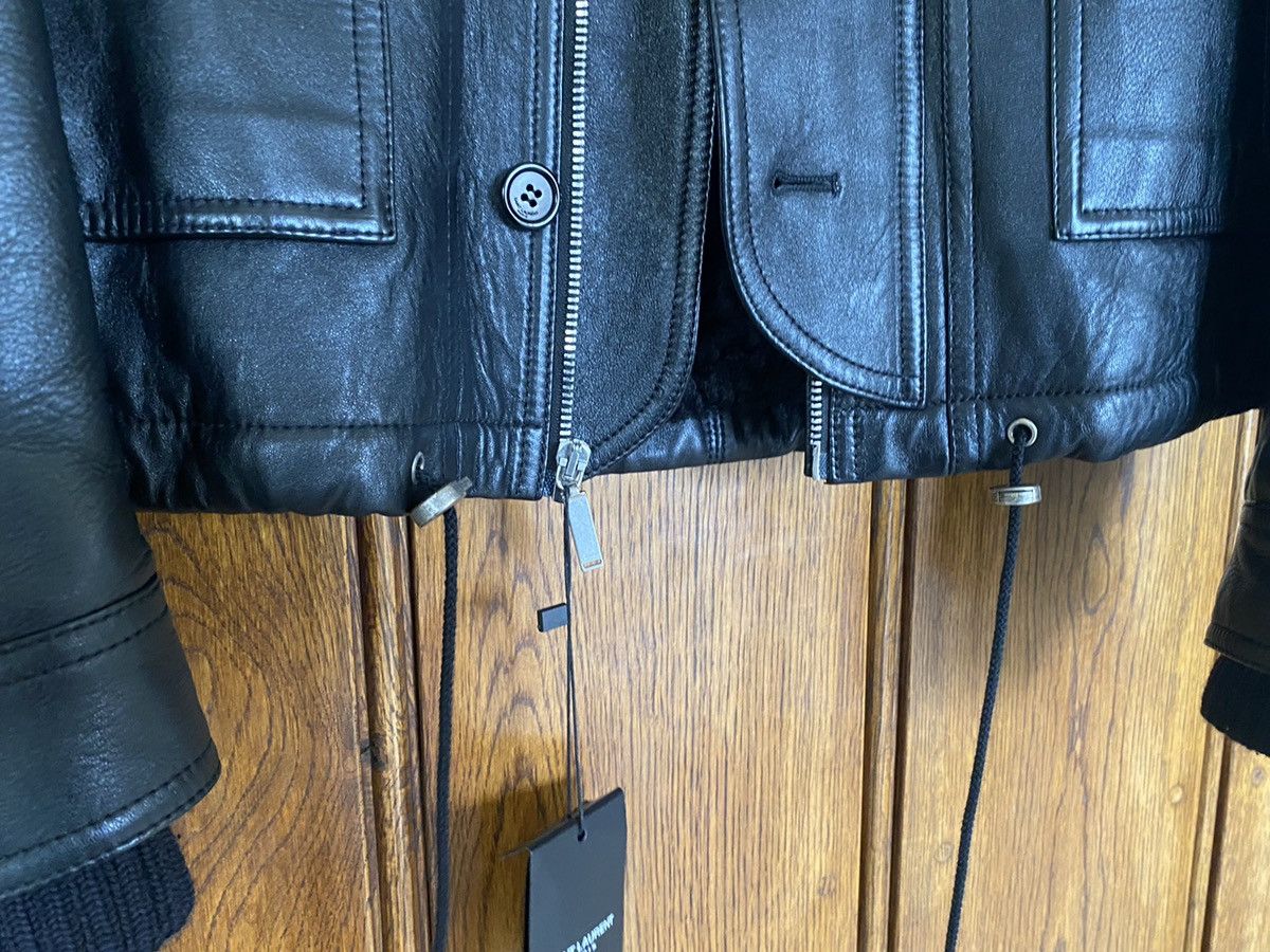 Saint Laurent Paris $6795 Leather shearling aviator jacket Saint Laurent Size US S / EU 44-46 / 1 - 16 Thumbnail