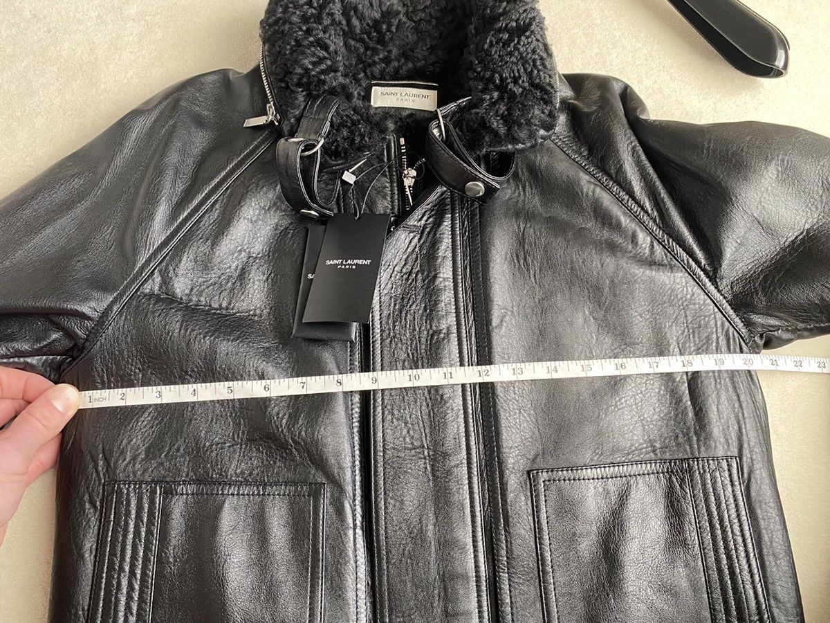 Saint Laurent Paris $6795 Leather shearling aviator jacket Saint Laurent Size US S / EU 44-46 / 1 - 5 Thumbnail