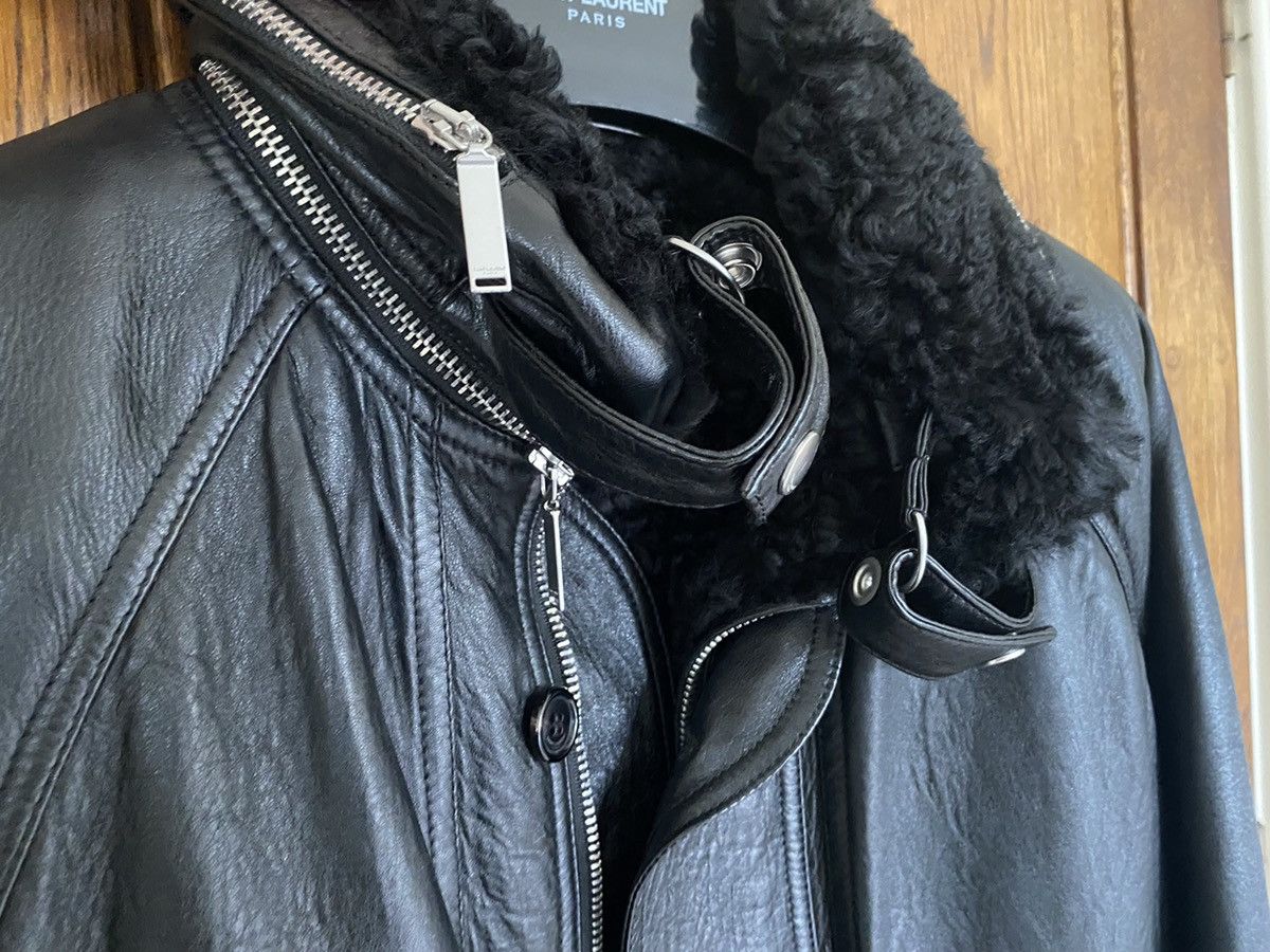 Saint Laurent Paris $6795 Leather shearling aviator jacket Saint Laurent Size US S / EU 44-46 / 1 - 19 Thumbnail
