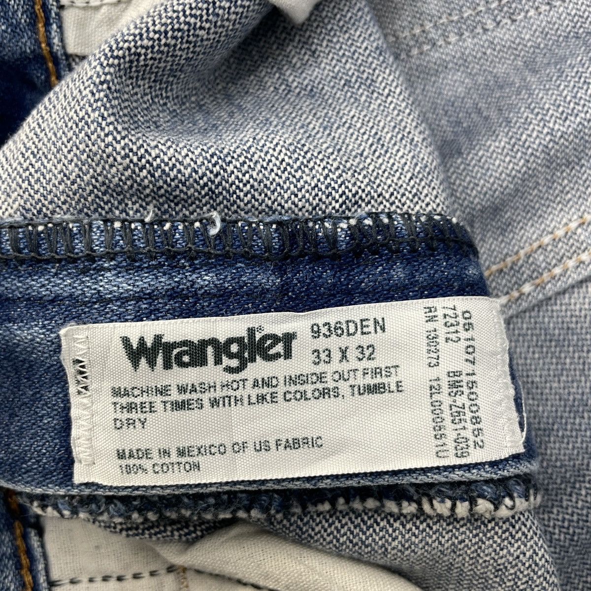Vintage × Wrangler Vintage Wrangler Distressed Faded Jeans wc-200 Size US 32 / EU 48 - 6 Thumbnail
