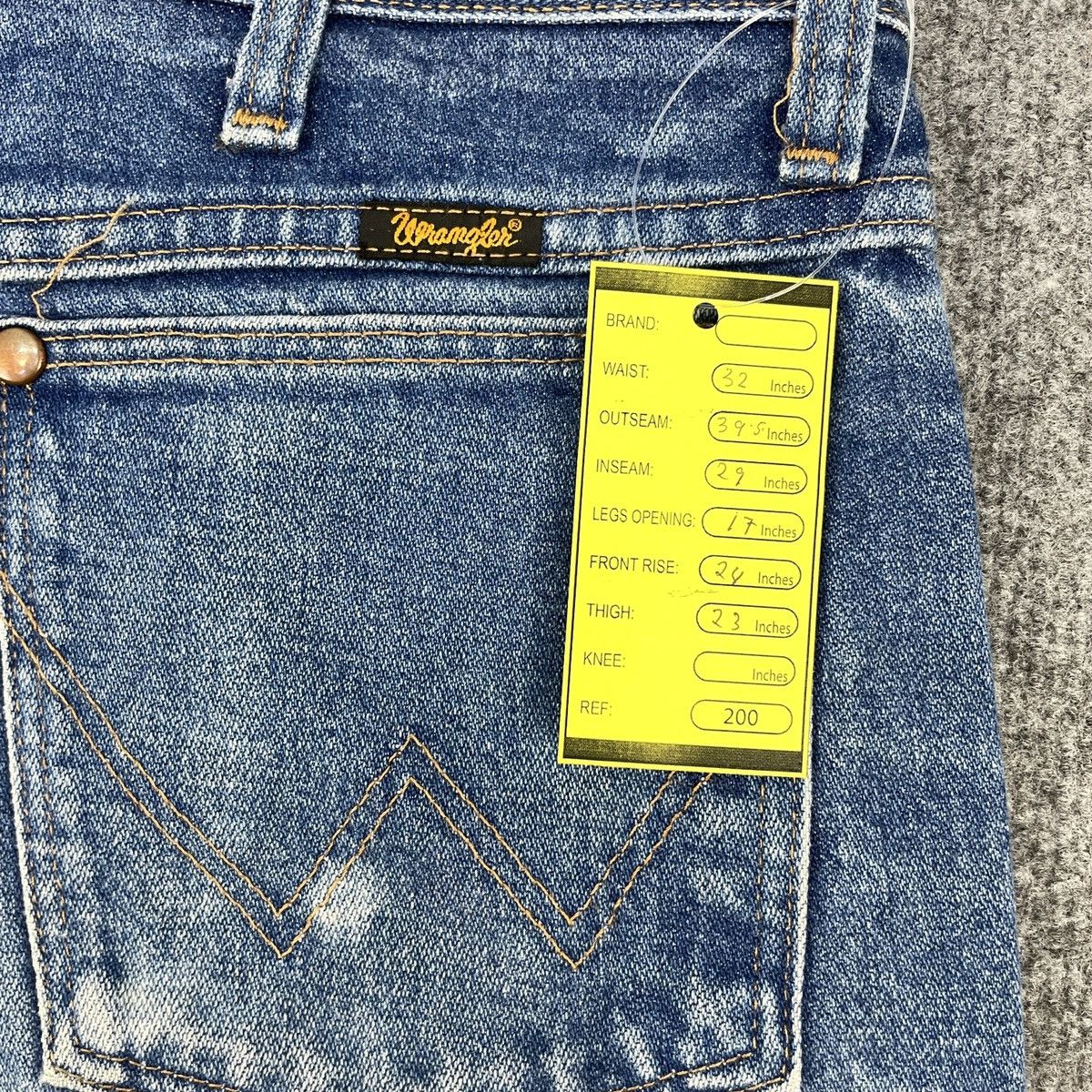 Vintage × Wrangler Vintage Wrangler Distressed Faded Jeans wc-200 Size US 32 / EU 48 - 9 Thumbnail