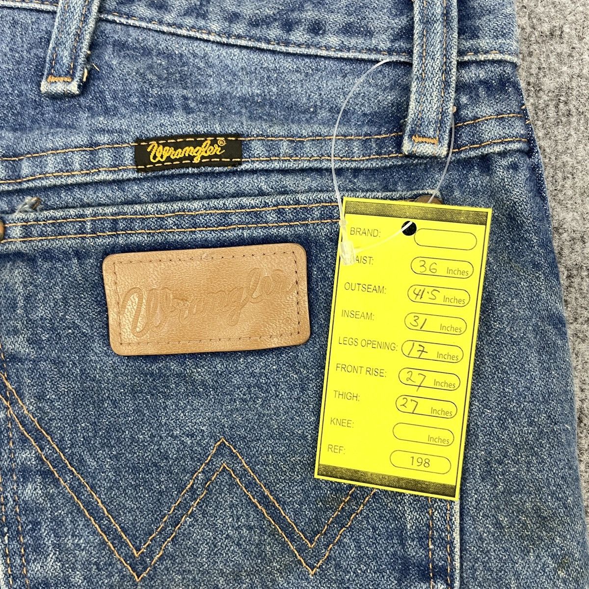 Vintage × Wrangler Vintage Wrangler Faded Jeans wc-198 Size US 36 / EU 52 - 7 Thumbnail