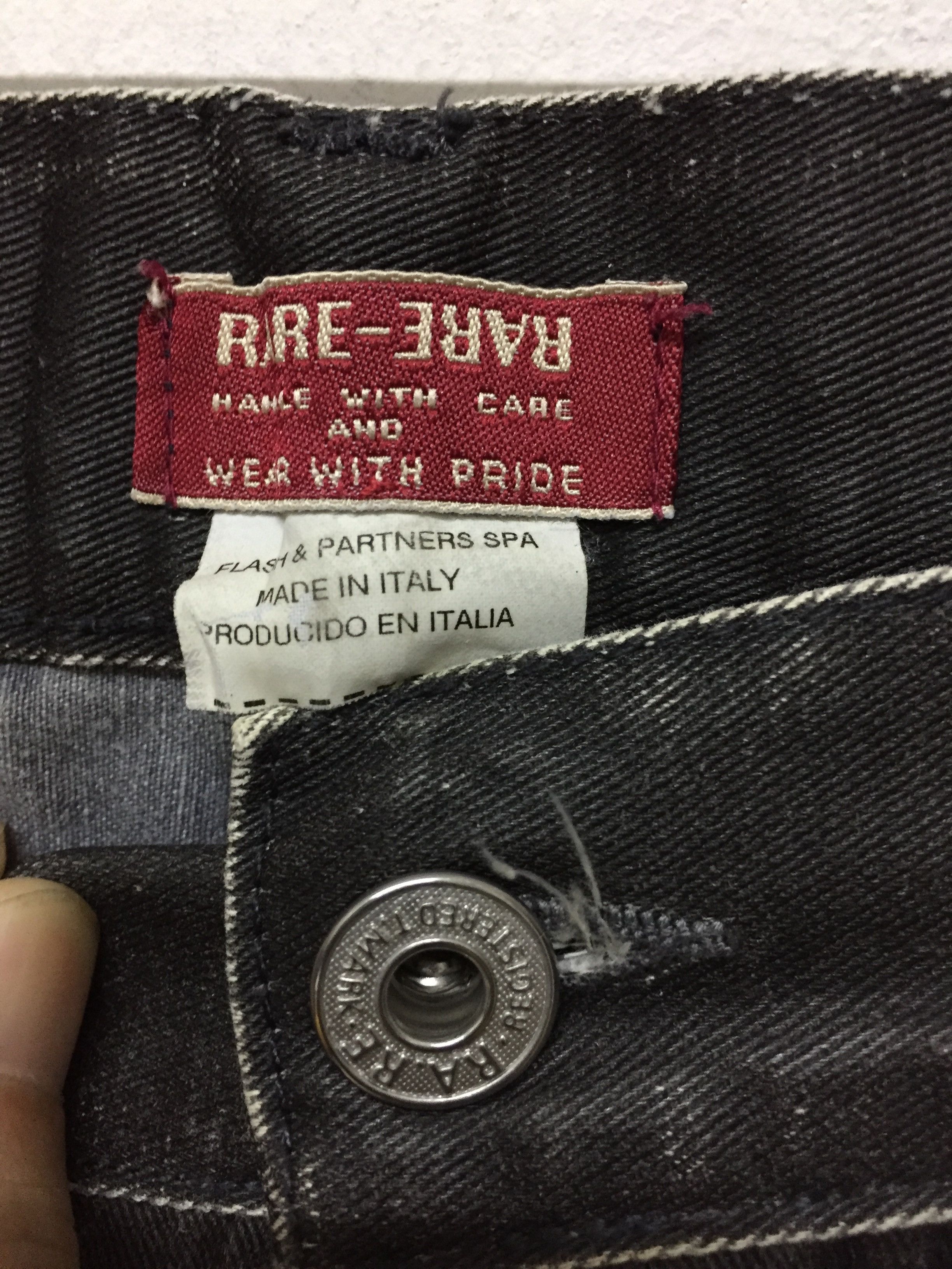 If Six Was Nine × Isamu Katayama Backlash RA.RE Leather chrome Heart pocket wax pants made in Italy Size US 29 - 11 Thumbnail