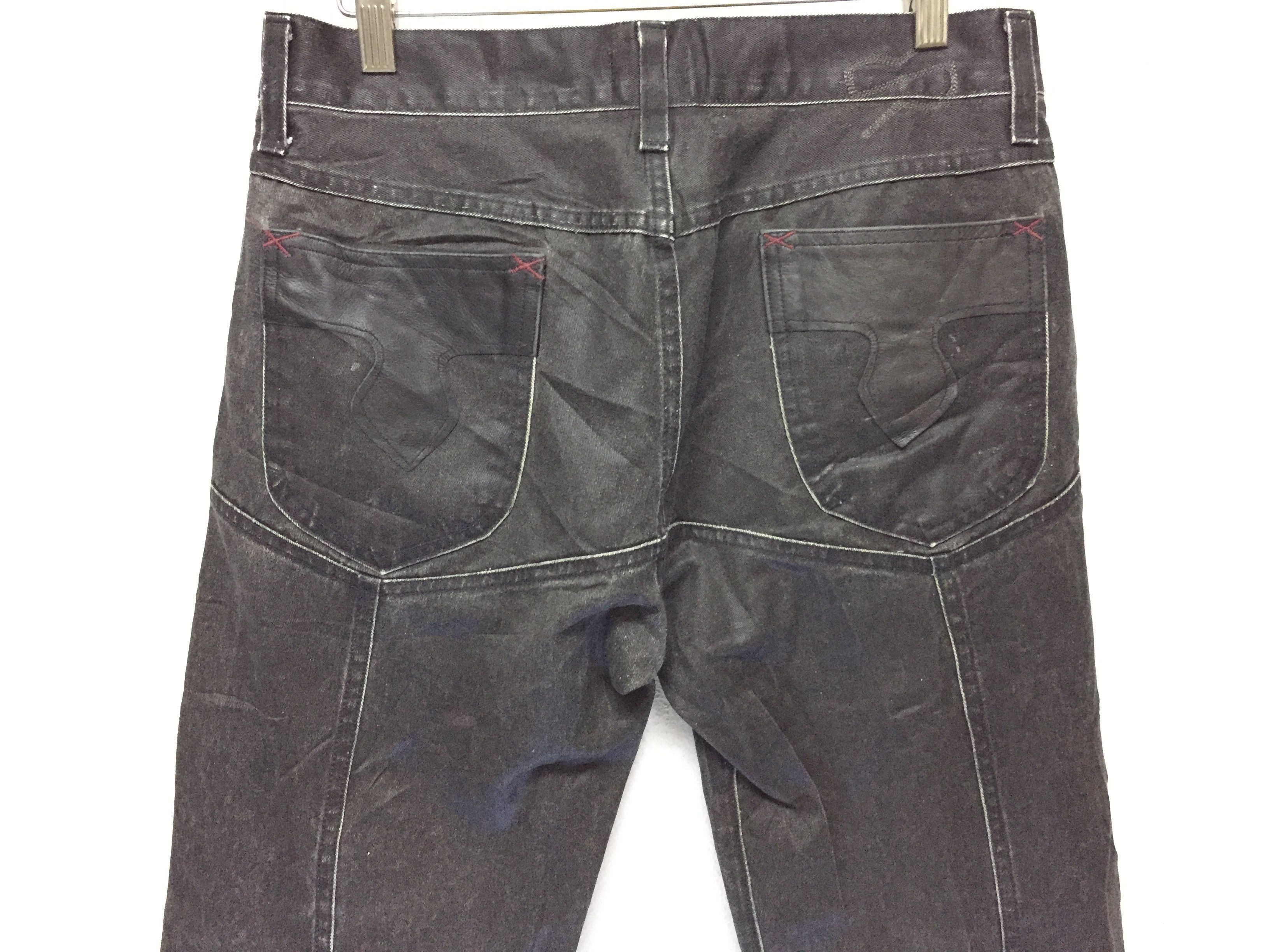 If Six Was Nine × Isamu Katayama Backlash RA.RE Leather chrome Heart pocket wax pants made in Italy Size US 29 - 3 Thumbnail