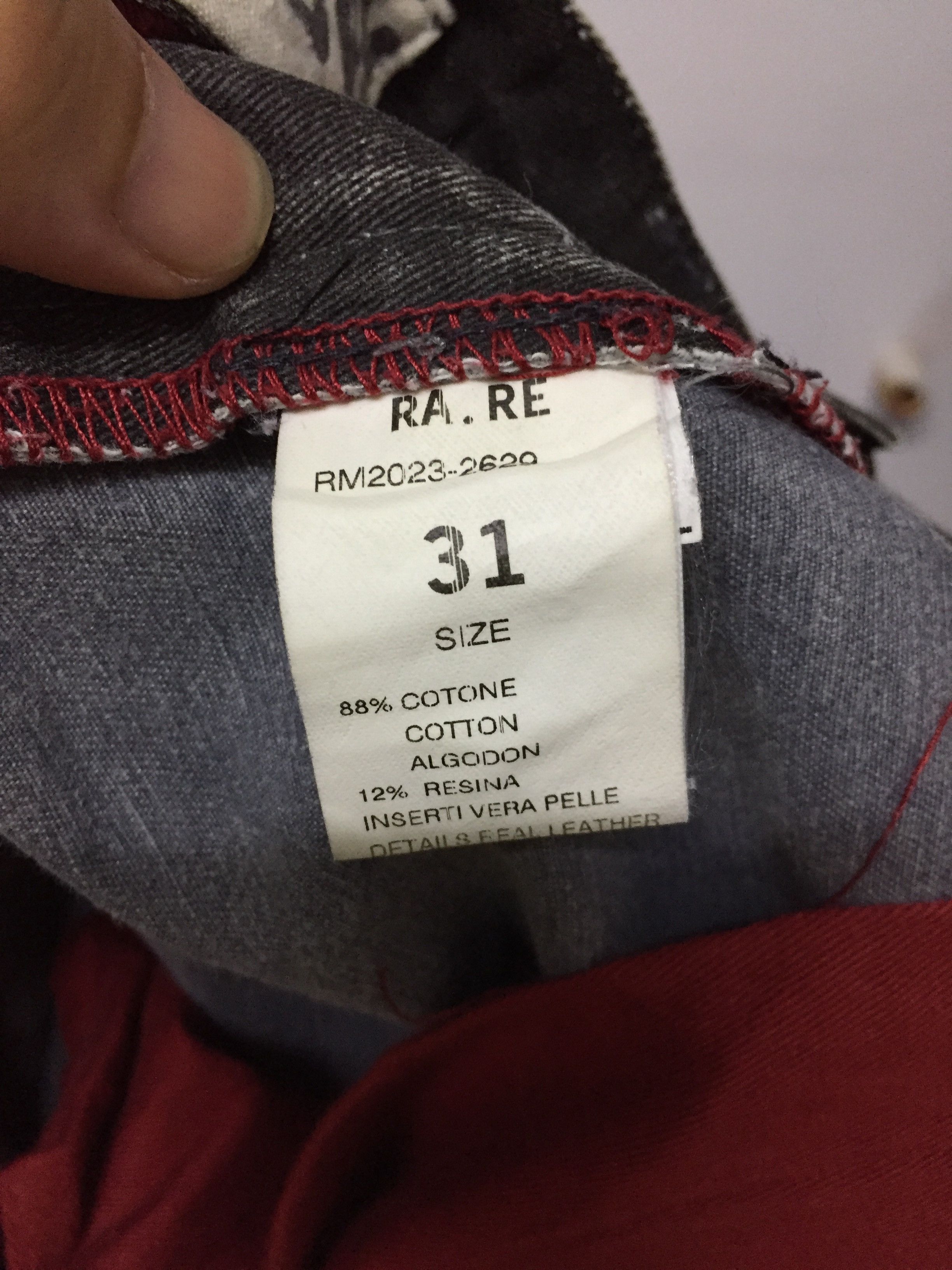 If Six Was Nine × Isamu Katayama Backlash RA.RE Leather chrome Heart pocket wax pants made in Italy Size US 29 - 13 Thumbnail