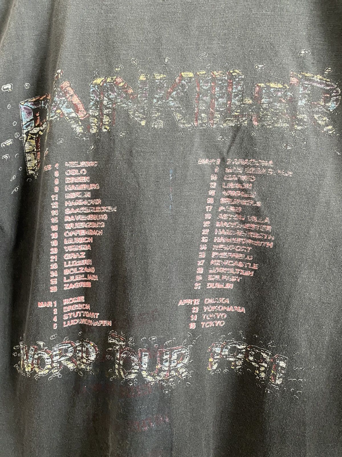 Band Tees × Vintage VINTAGE 1991 JUDAS PRIEST PAINKILLER TOUR SHIRT Size US M / EU 48-50 / 2 - 5 Thumbnail