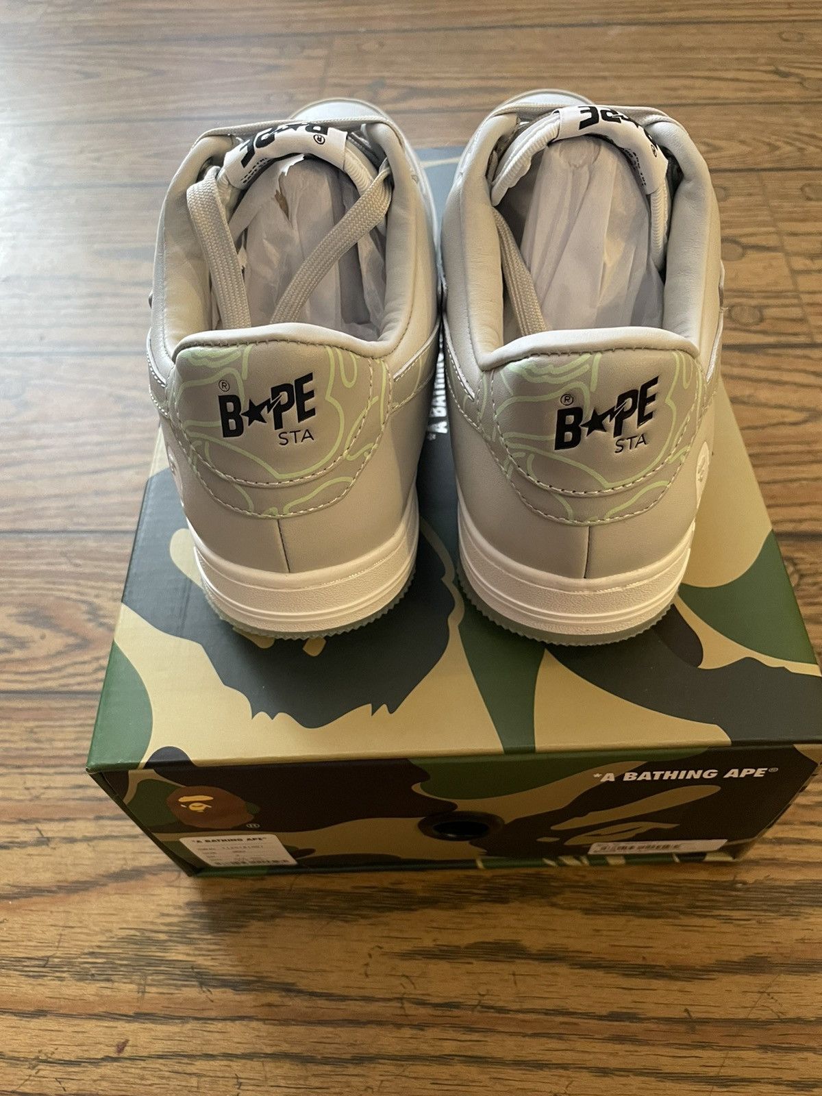Bape Bape Text Code Camo Bapestas (NEW) Size US 9 / EU 42 - 3 Thumbnail