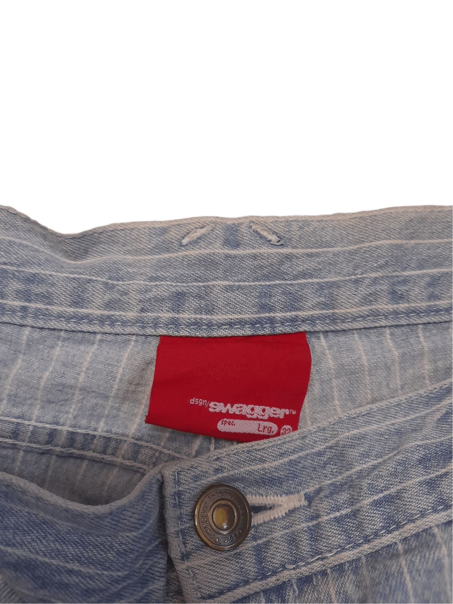 Swagger Swagger Hickory Stripe Denim Pant (E215) w33 Size US 33 - 4 Thumbnail
