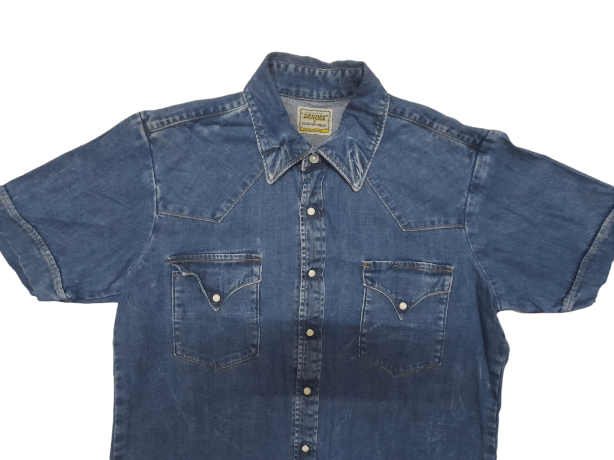 Denime DENIME Japan Buffalo Shirt Chambray (E211) Size US S / EU 44-46 / 1 - 2 Thumbnail